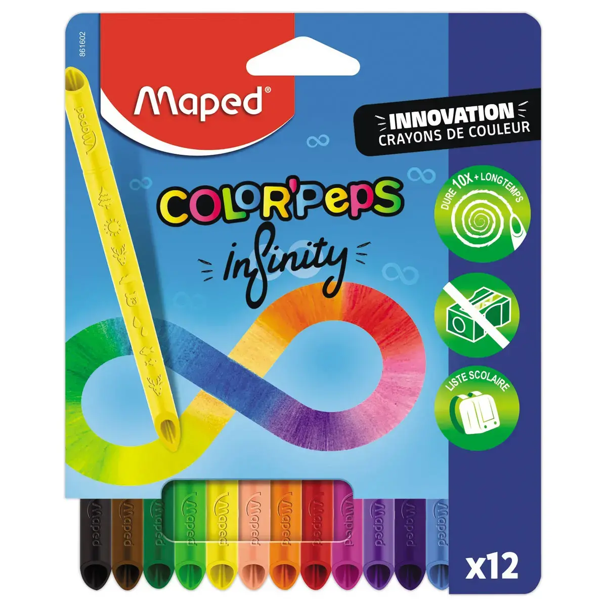 12 kleurpotloden INFINITY - MAPED