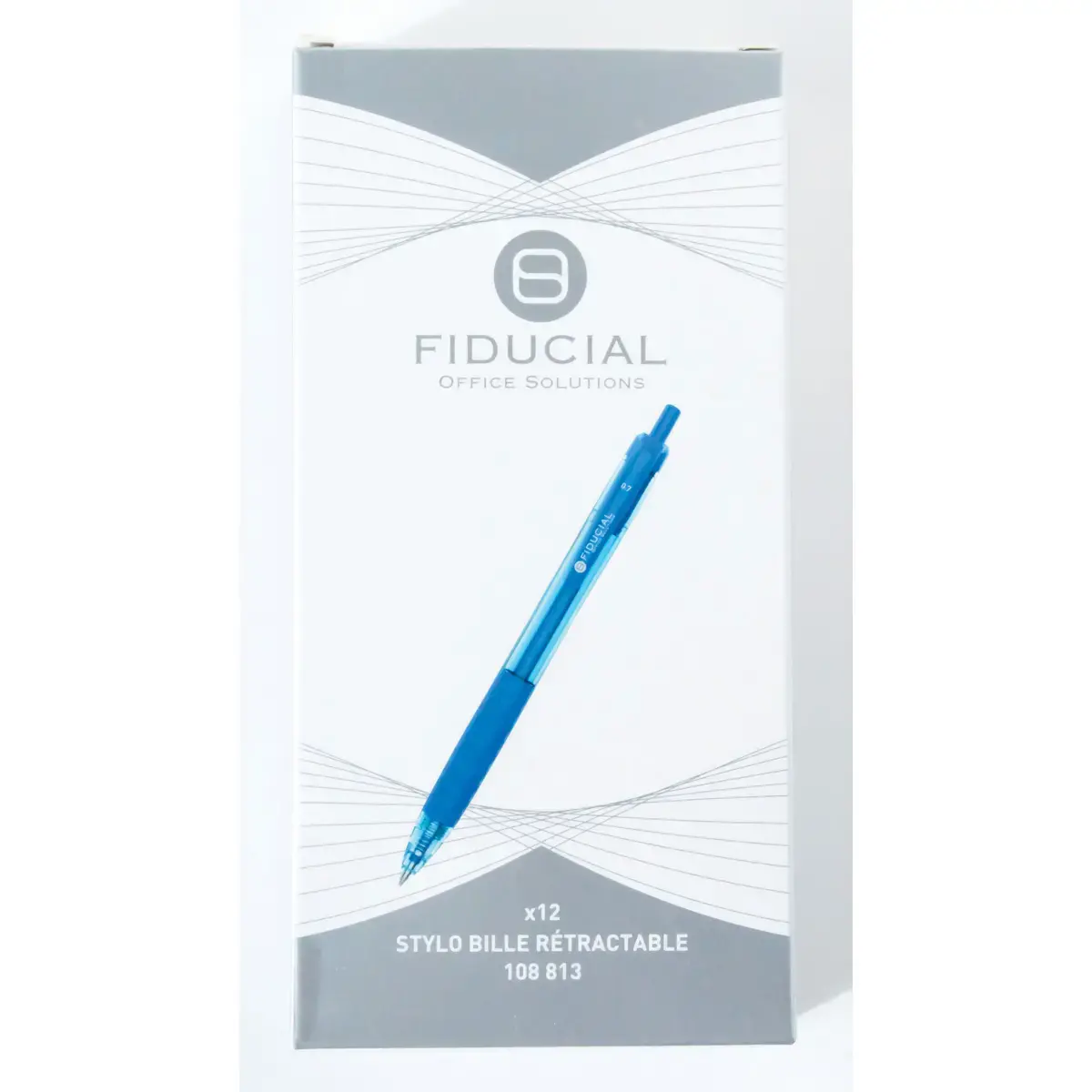 Balpen met intrekbare punt - Met grip - Gemiddelde schrijfsterkte - Blauw - FIDUCIAL