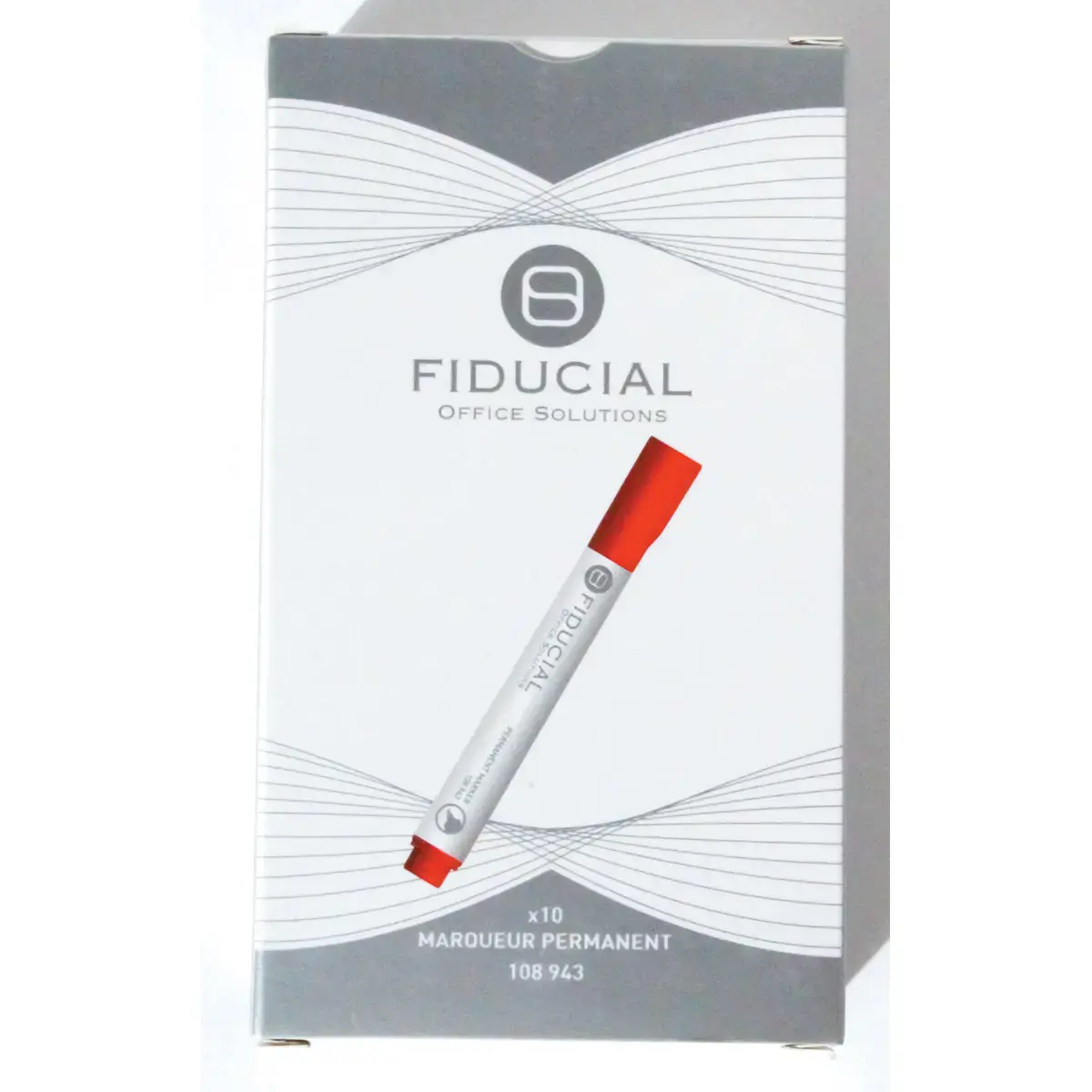 Permanent marker - Schuine punt - Rood - FIDUCIAL
