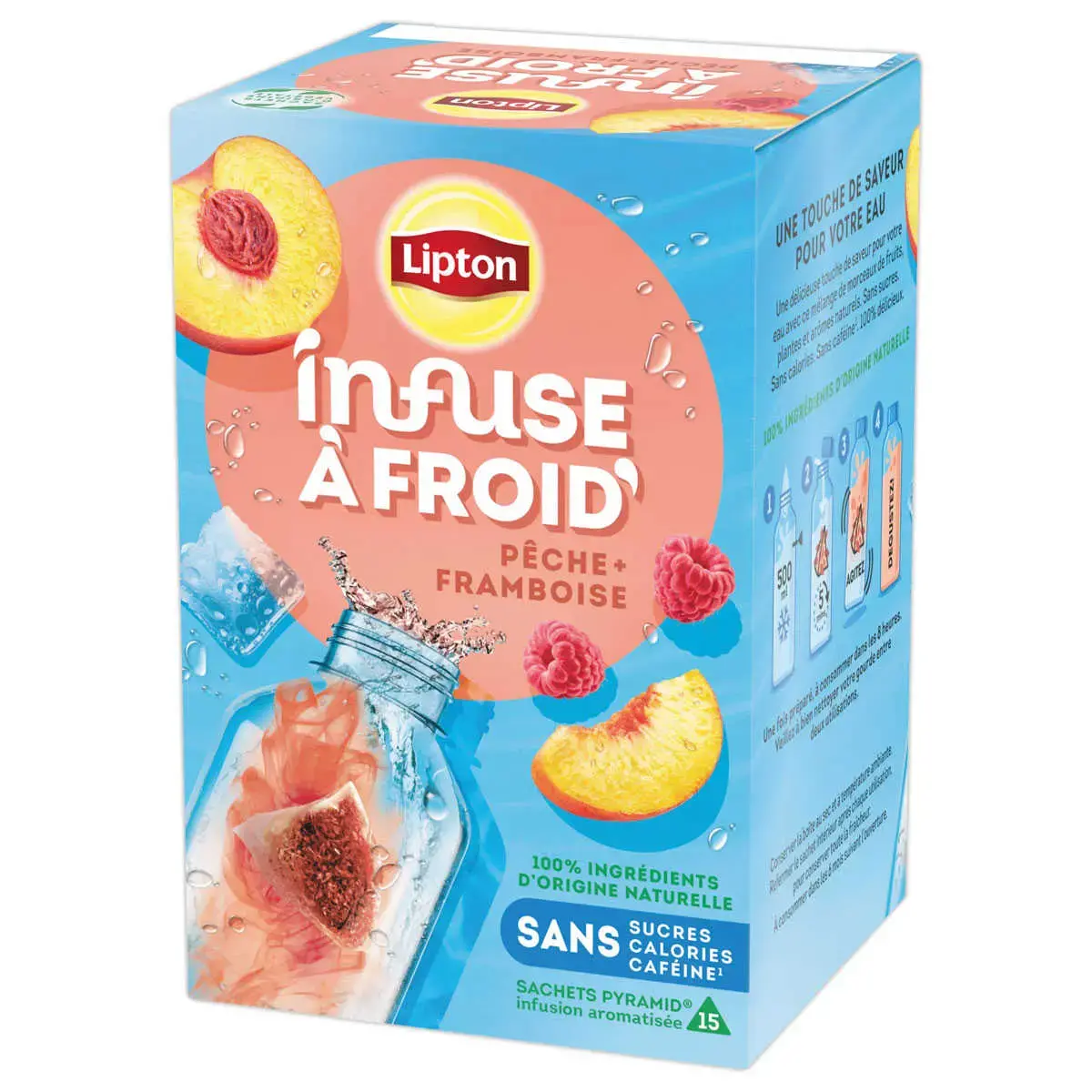 15 Cold Brew - Perzik en framboos - LIPTON