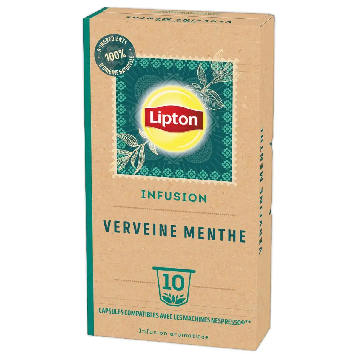 10 Capsules Infusie - Verse Munt Citroenverbena - LIPTON