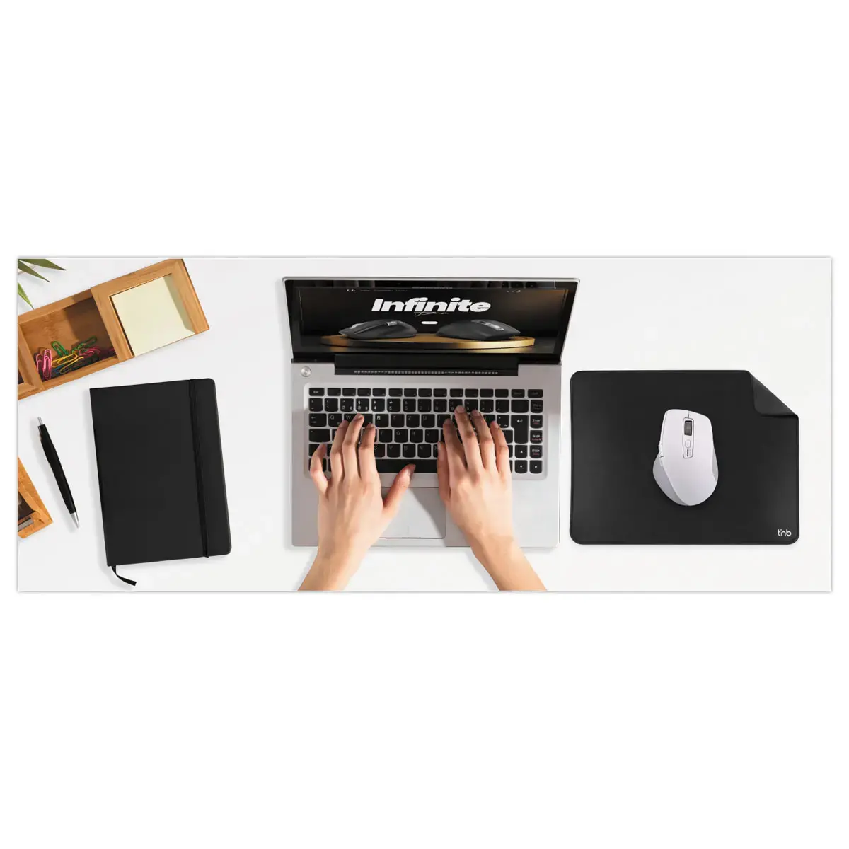Draadloze muis INFINITEPRO - Oplaadbaar - Wit - T'NB 