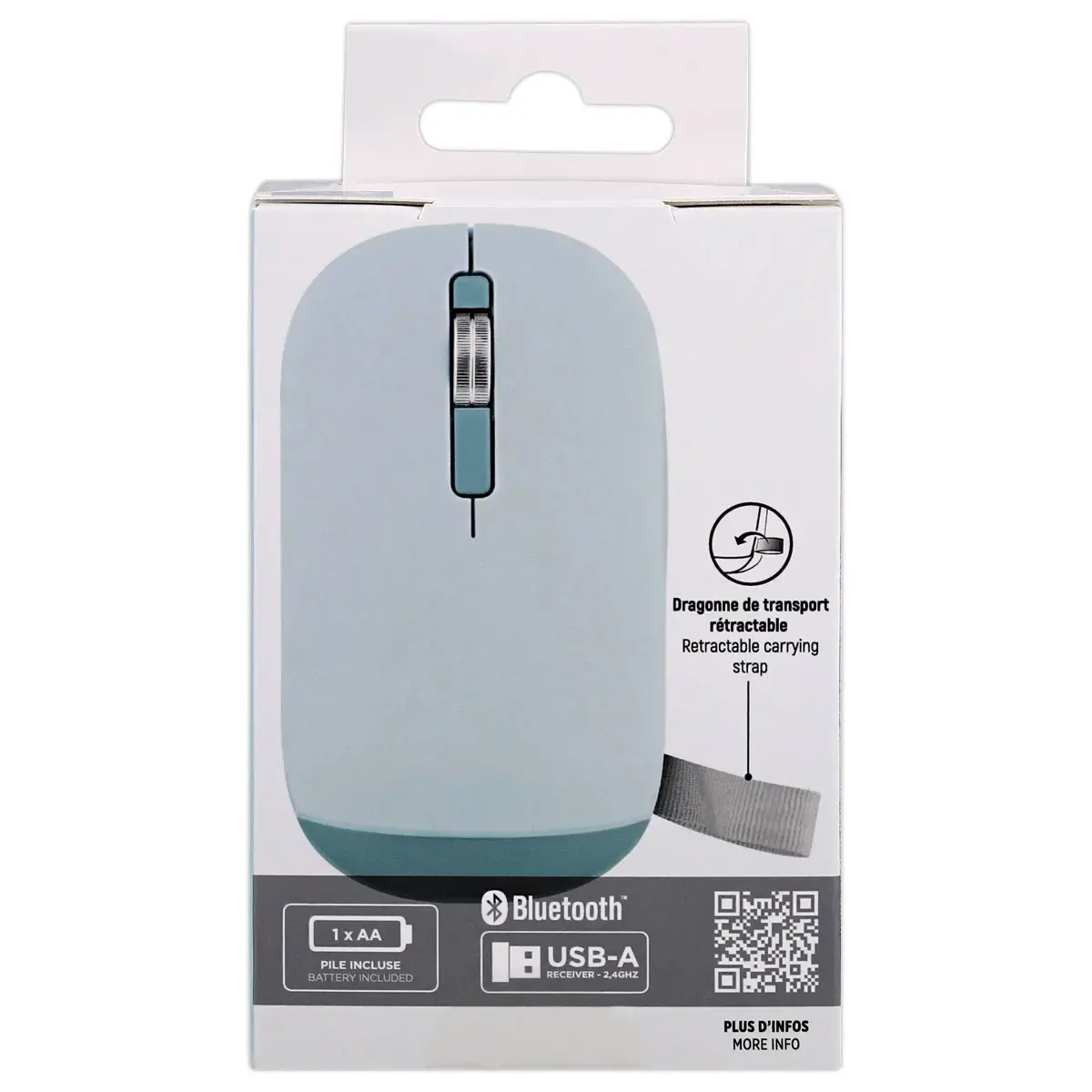 Draadloze muis Color - Blauw - T'NB