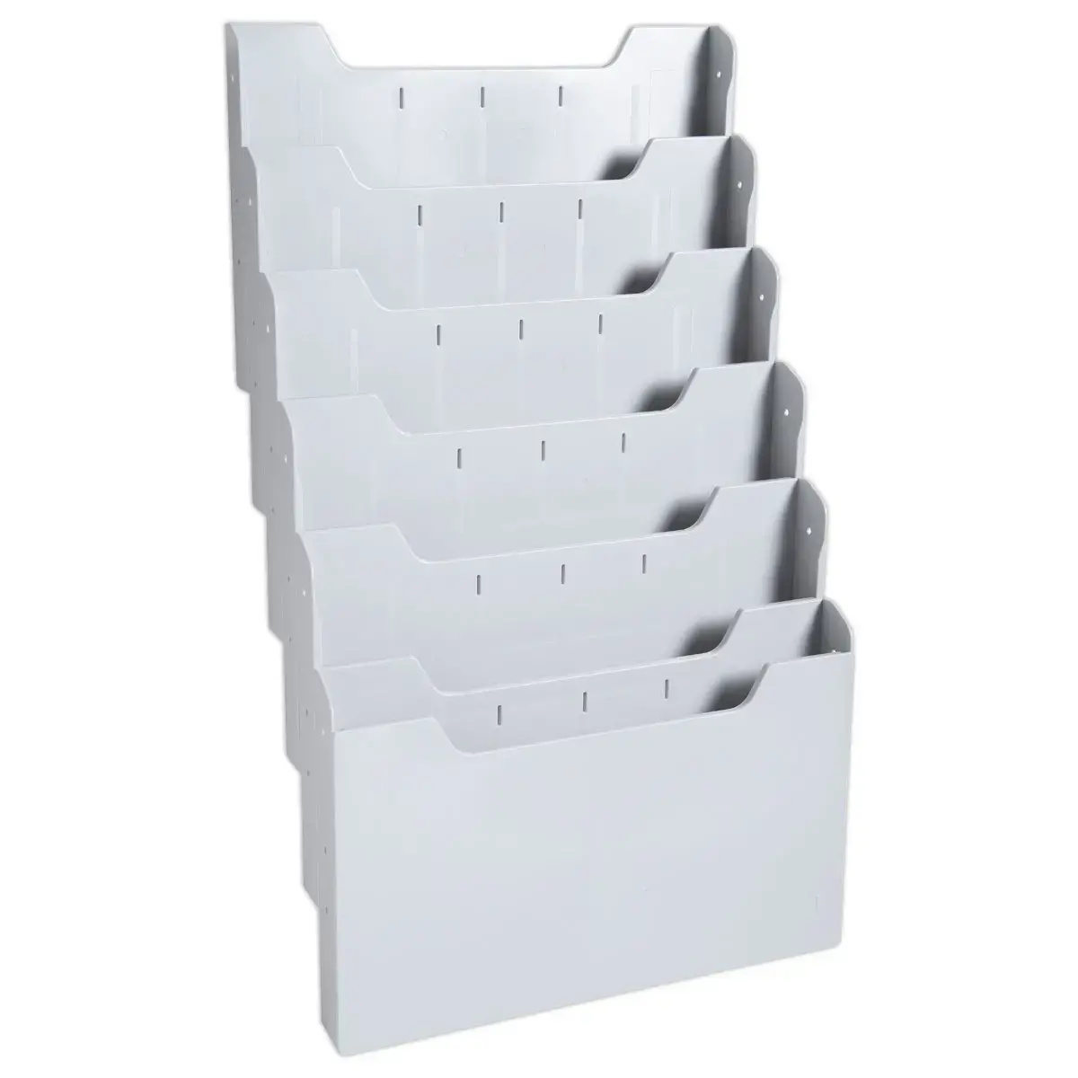 Modulaire wandverdeler - Horizontaal - 6 compartimenten - Grijs - EXACOMPTA