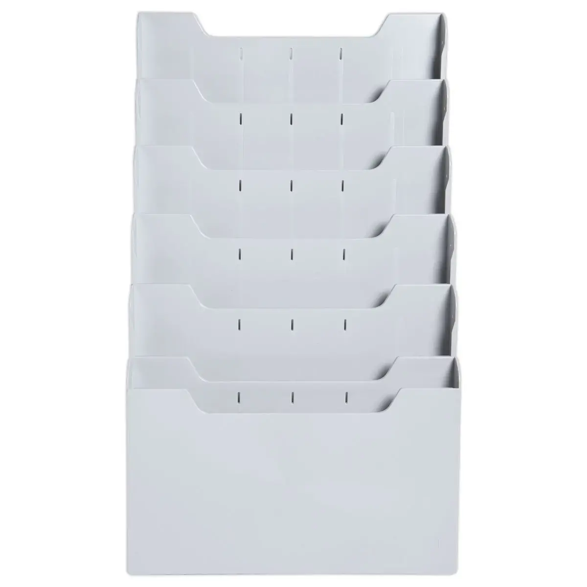 Modulaire wandverdeler - Horizontaal - 6 compartimenten - Grijs - EXACOMPTA