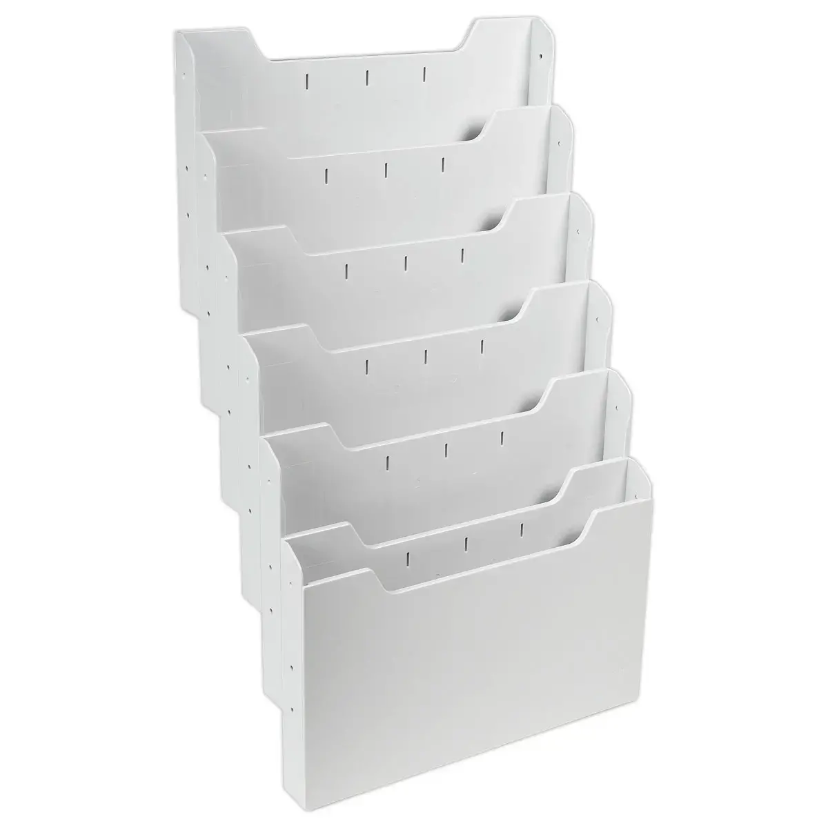 Modulaire wandverdeler - Horizontaal - 6 compartimenten - Grijs - EXACOMPTA