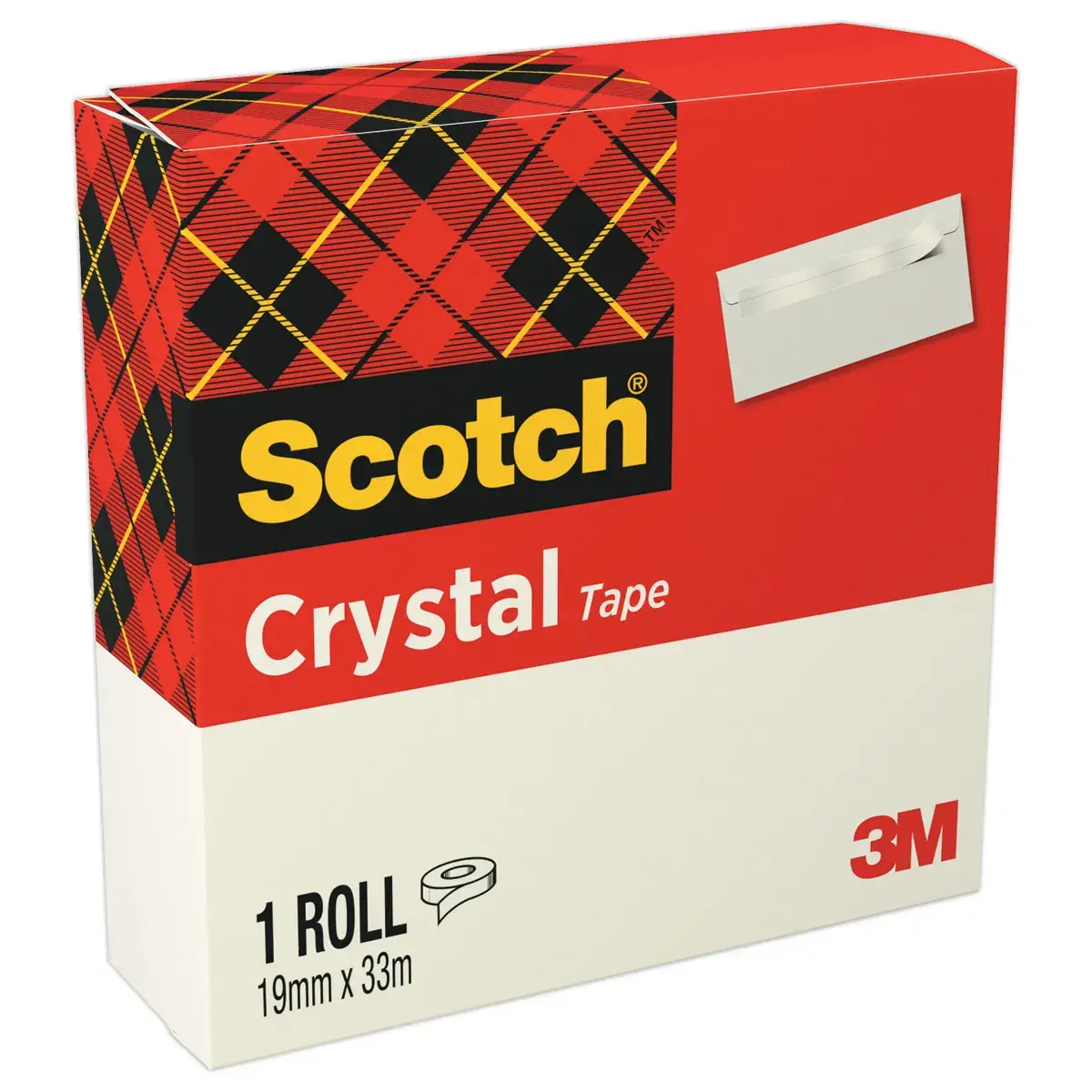 Rol doorzichtige plakband SCOTCH Crystal - 33m x 19mm