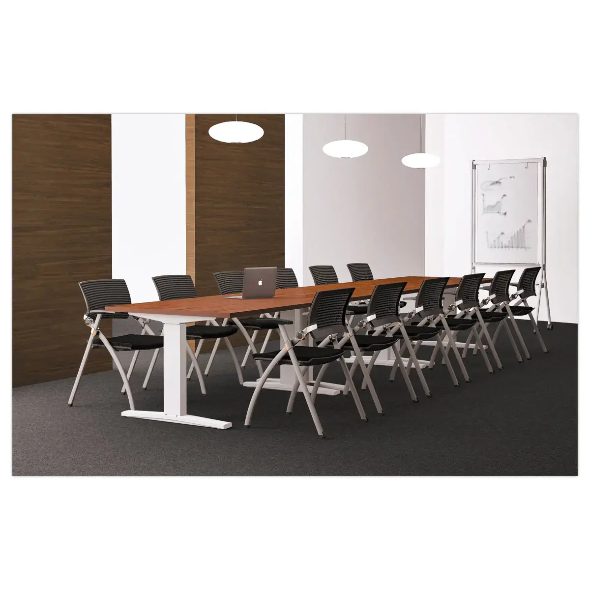 Opvouwbare en stapelbare netstoel - Gemonteerd