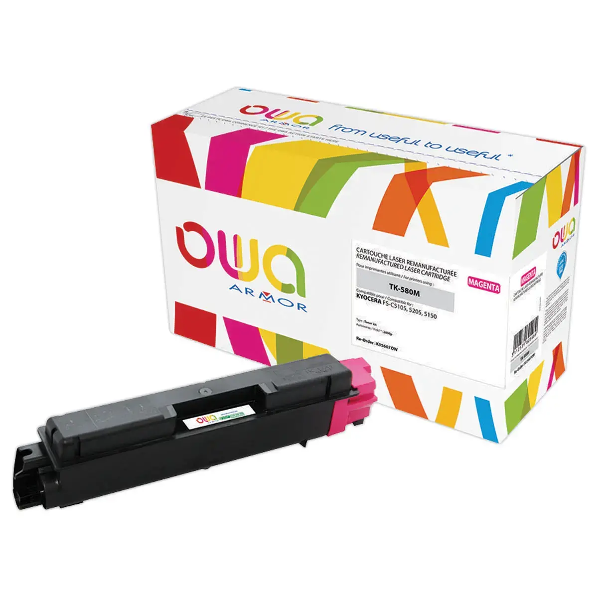 Toner ARMOR equiv. KYOCERA TK580M magenta 