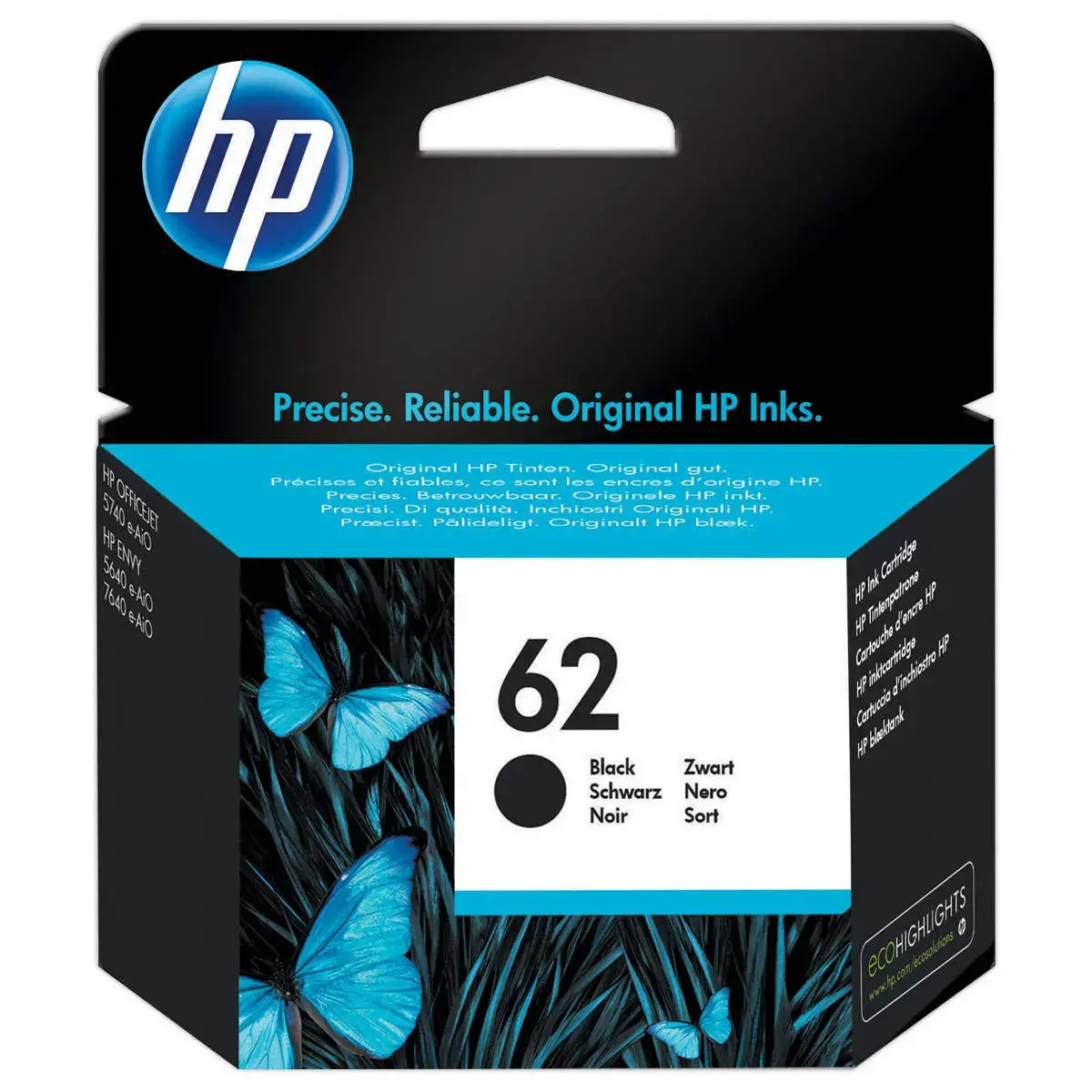 Inkjetcartridge HP62 Zwart C2P04AE