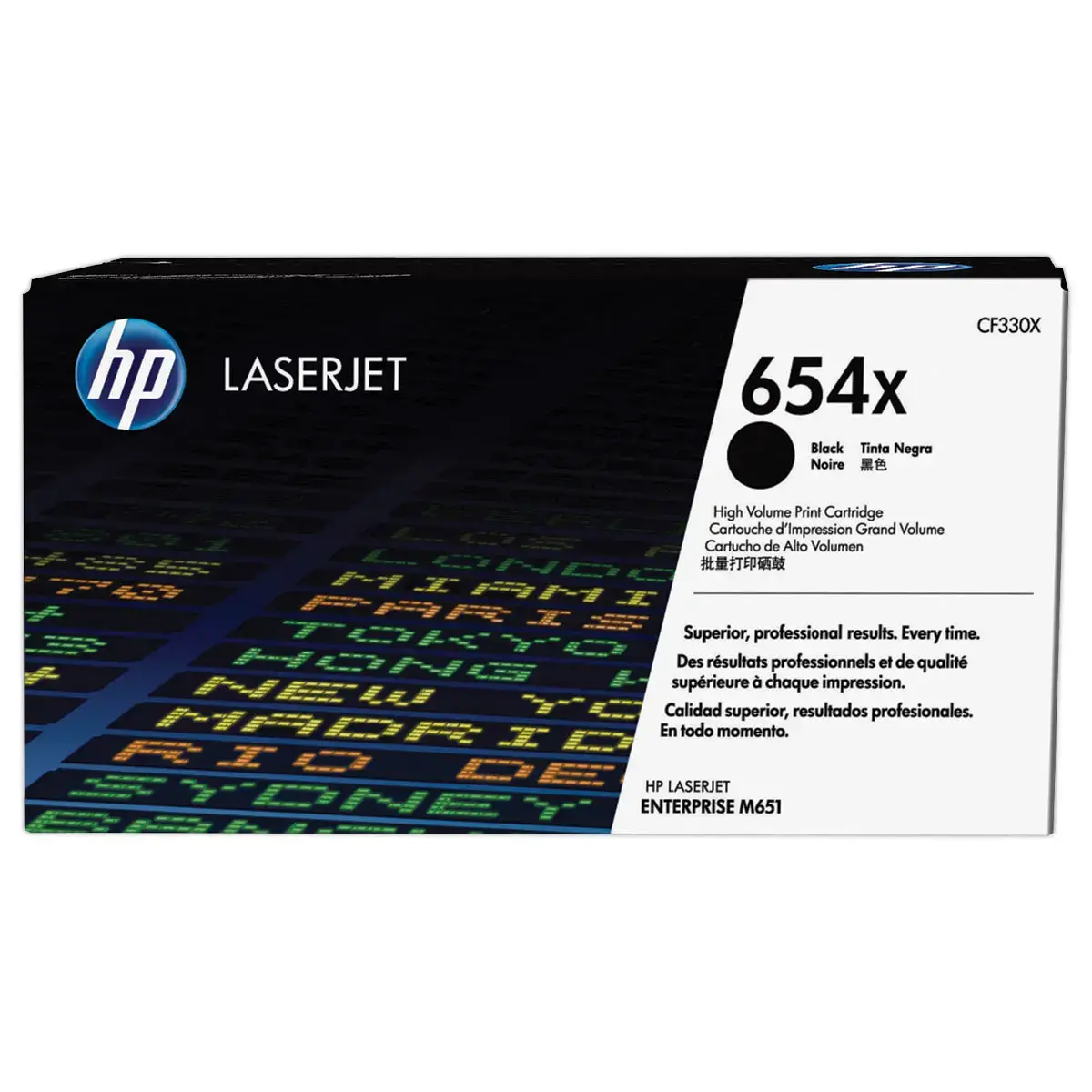 HP 654X CF330X zwarte toner Hoge capaciteit 