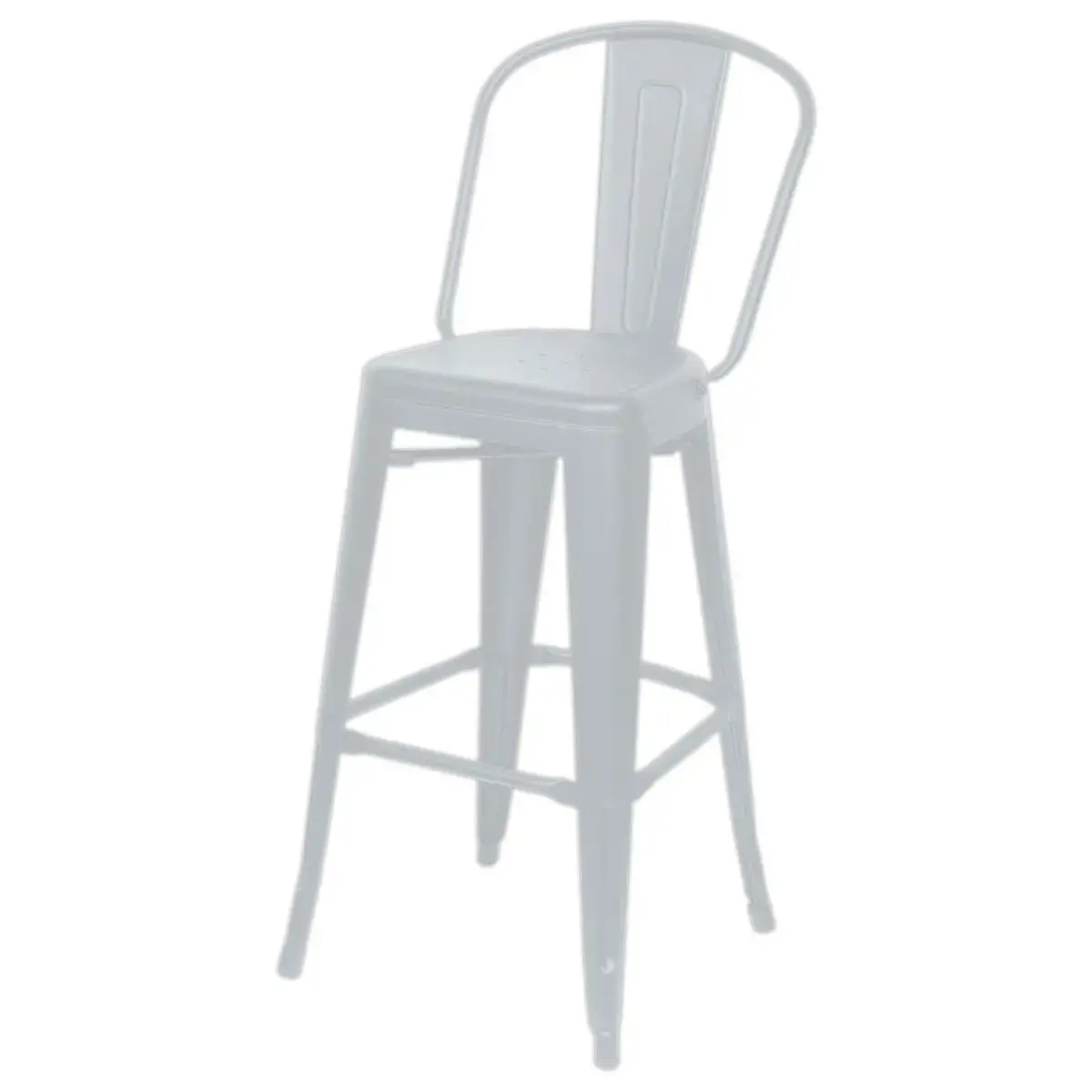 2 Hoge krukken Urban outdoor - Wit 