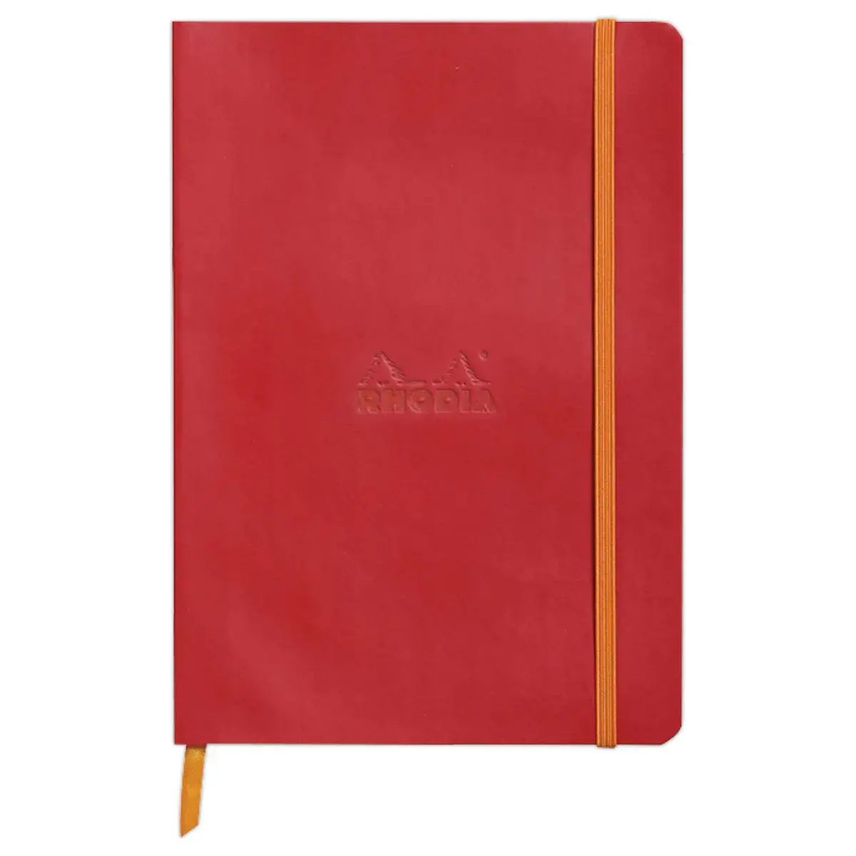 Zacht notitieboek Rhodiarama Klaproos - A5 - 5x5 - 160 pagina's - RHODIA