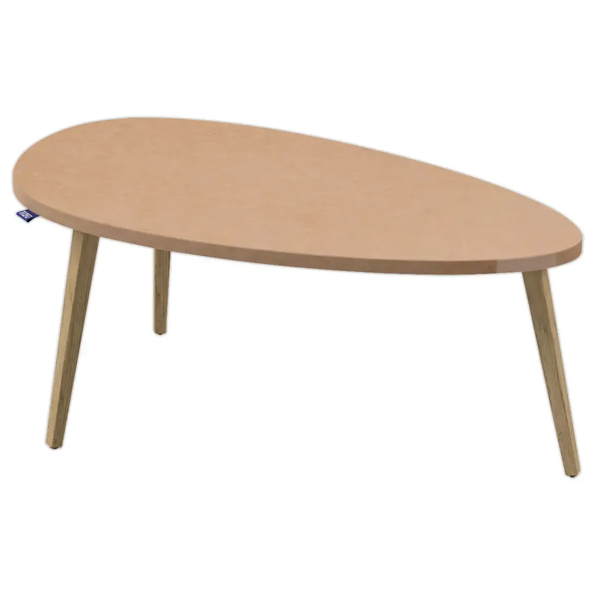 Upcycled salontafel Bellecombe - 95 x D 50 cm - Camel