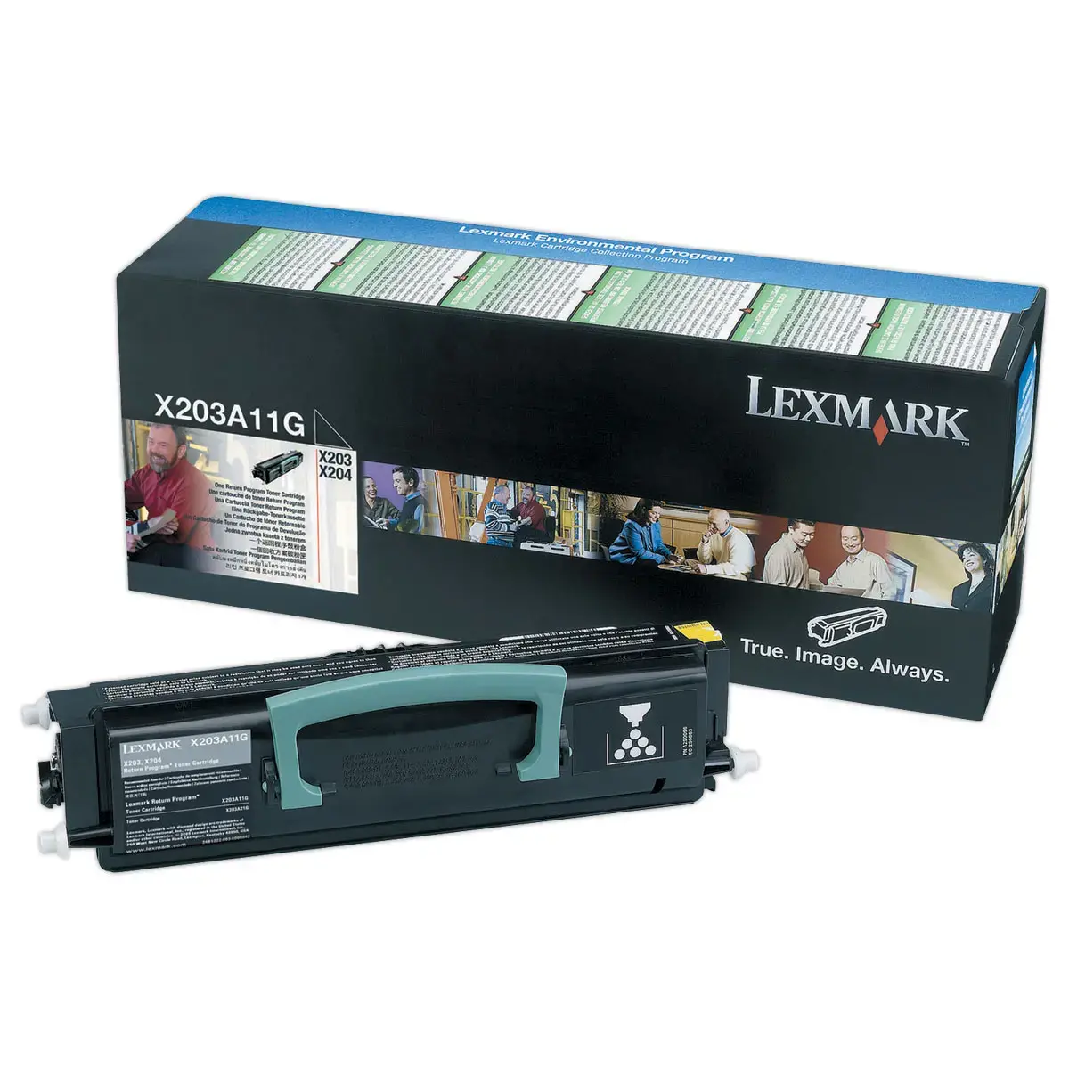 Toner LEXMARK zwart X203A11G 