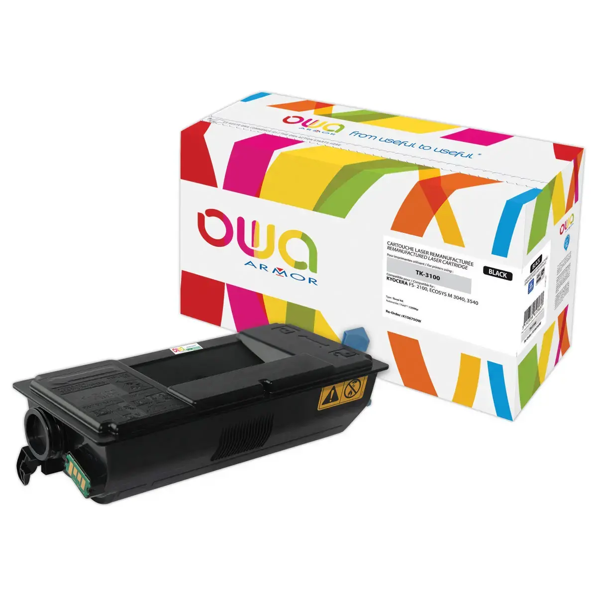 Lasercartridge ARMOR equiv. aan KYOCERA TK3100 Zwart