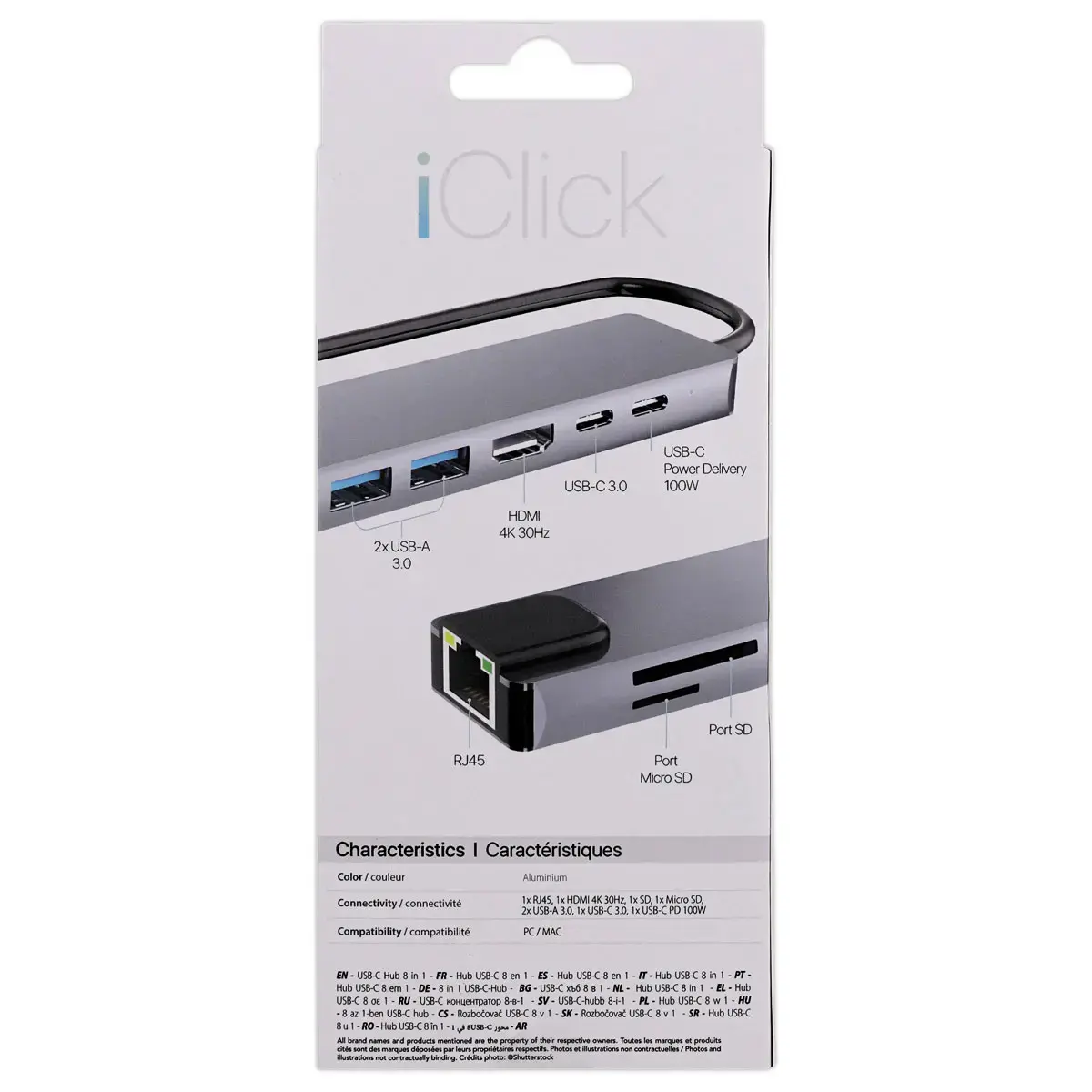 USB-C HUB met 8 poorten en 1 HDMI 4K - T'NB