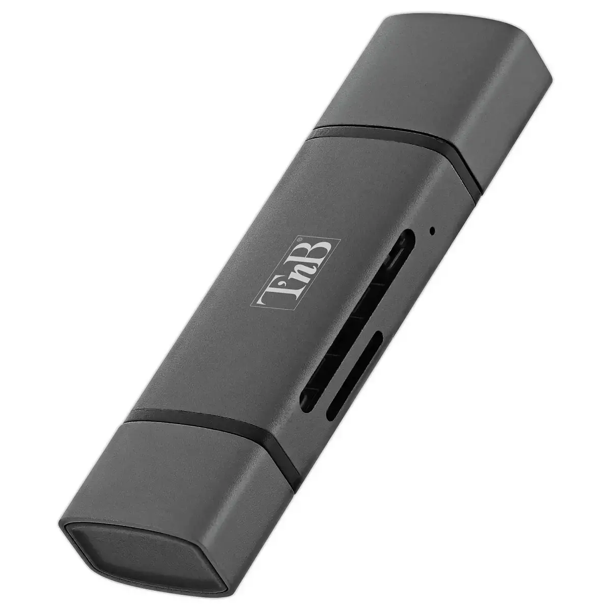 Kaartlezer 3 poorten USB 3.0 - Aluminium - T'NB 