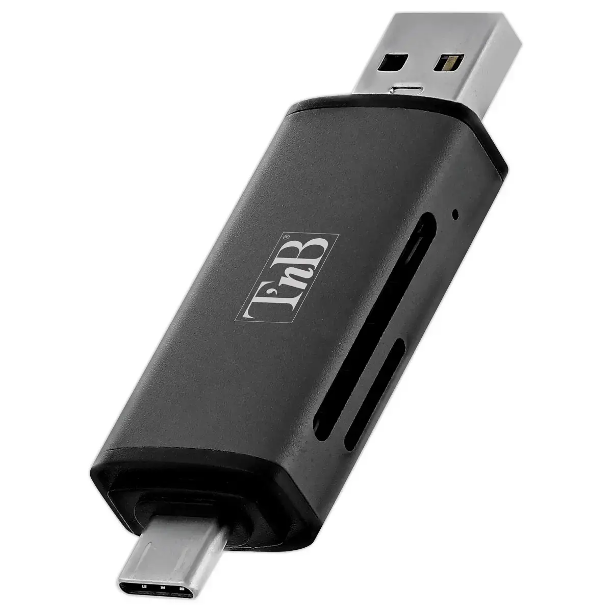 Kaartlezer 3 poorten USB 3.0 - Aluminium - T'NB 
