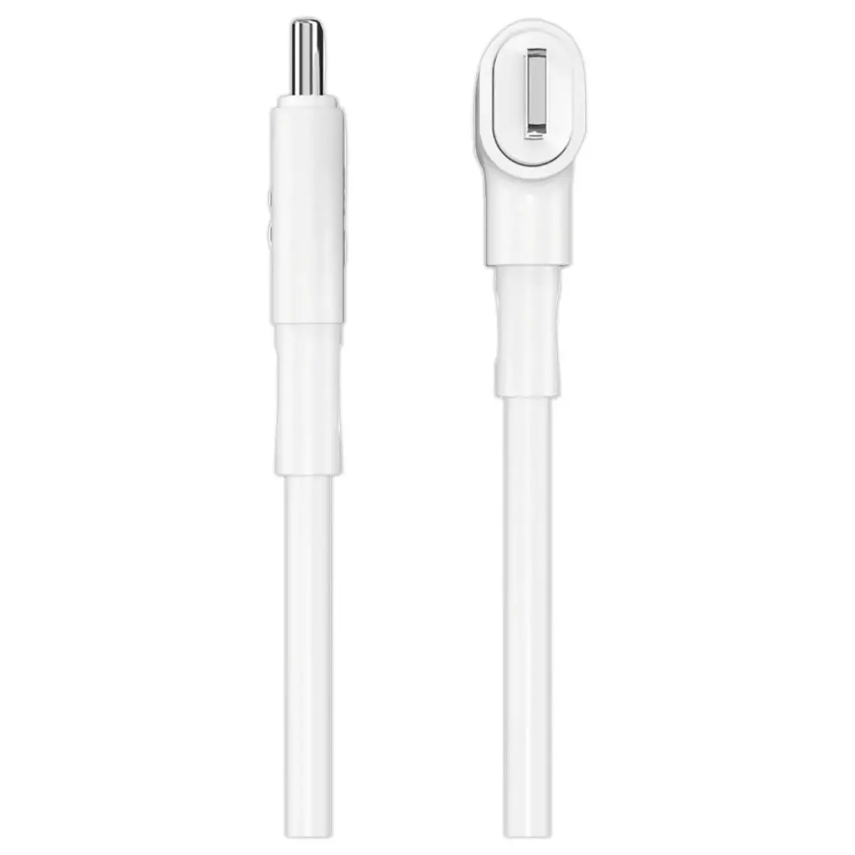 1,5 m siliconen hybride USB-C en Lightning-kabel - Wit