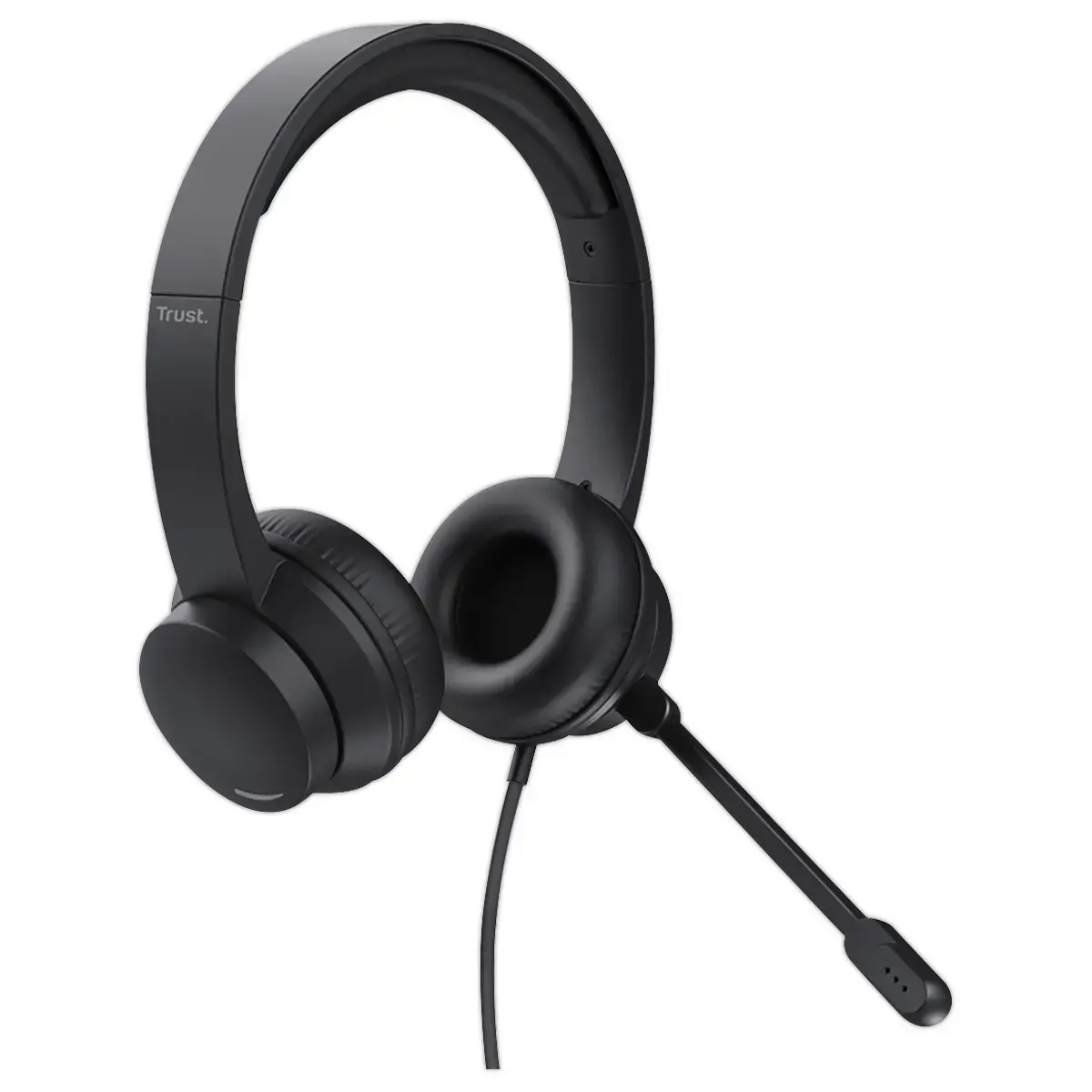 Lichtgewicht & Comfortabele AYDA Headset met Microfoon - Zwart - TRUST