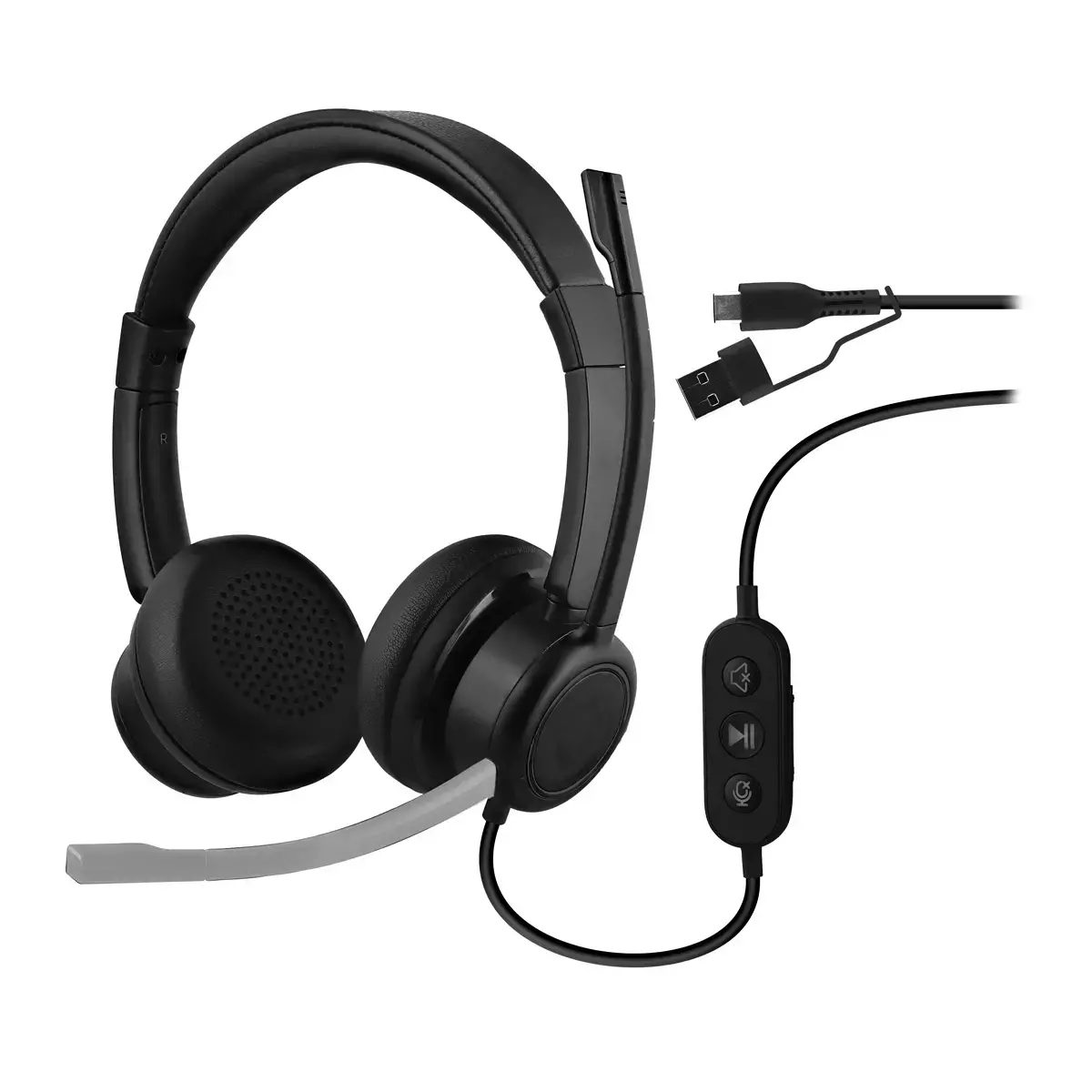 Professionele Micro Headset ACTIV200S USB-A & USB-C - T'B