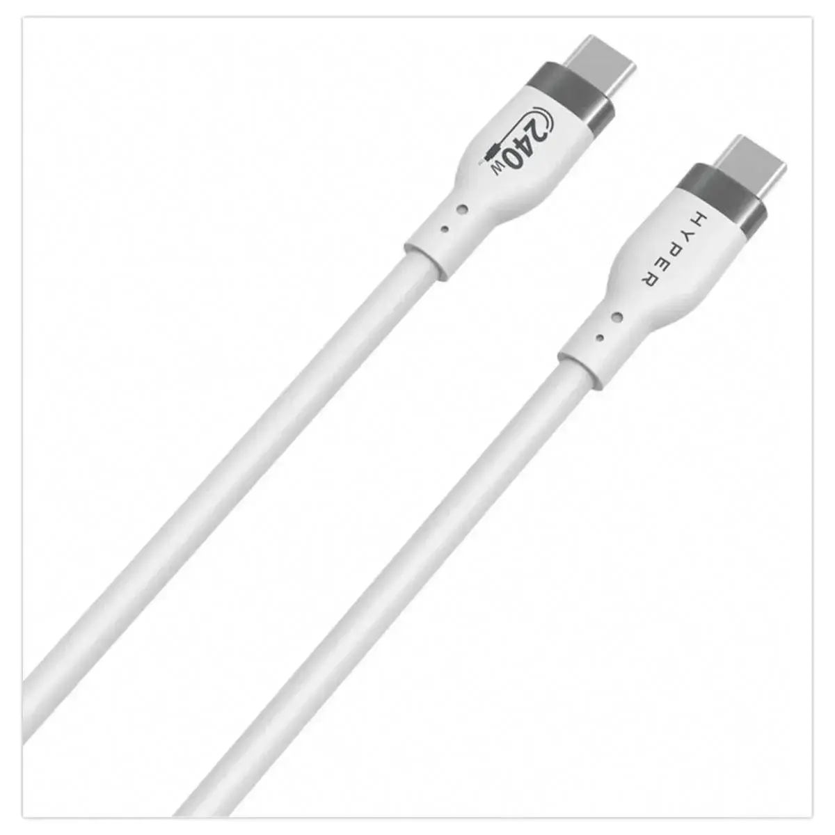 USB-C Snellaadkabel 240W 2m - Wit - HYPERTEC