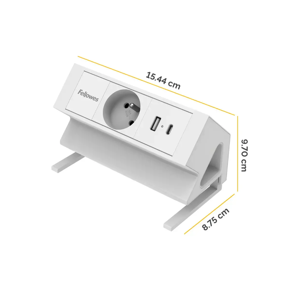Elektrificatie-eenheid - Power Desk - USB-A USB-C - Wit - FELLOWES 