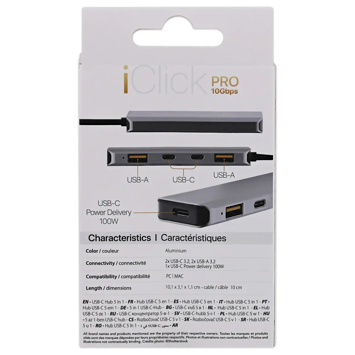 Ultra Snelle 5-in-1 USB-C Hub - Aluminium - T'NB
