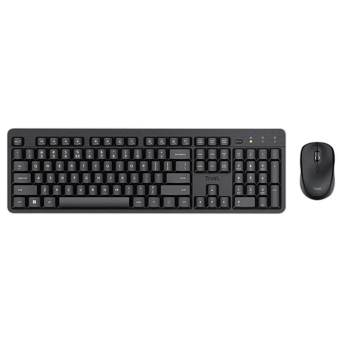Draadloos Toetsenbord + Muis Set Duurzaam - Zwart - TRUST