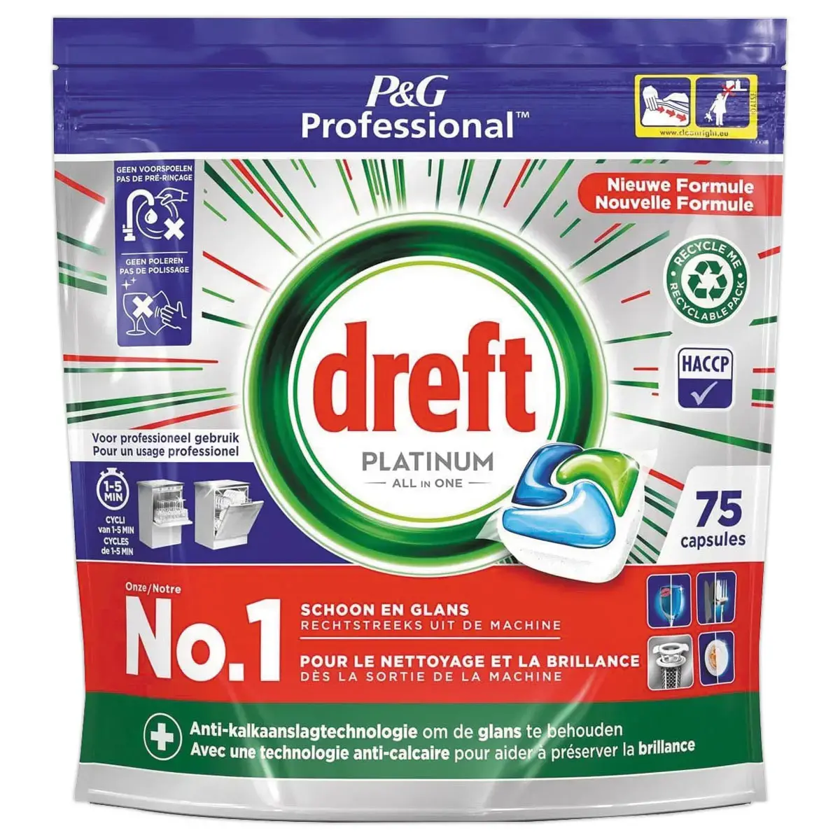 Dreft All-In-1 Regular vaatwastabletten 