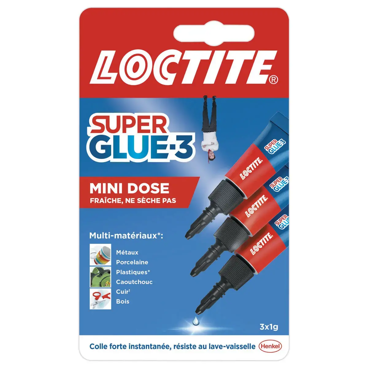 3 Tubes extra sterke lijm - Loctite
