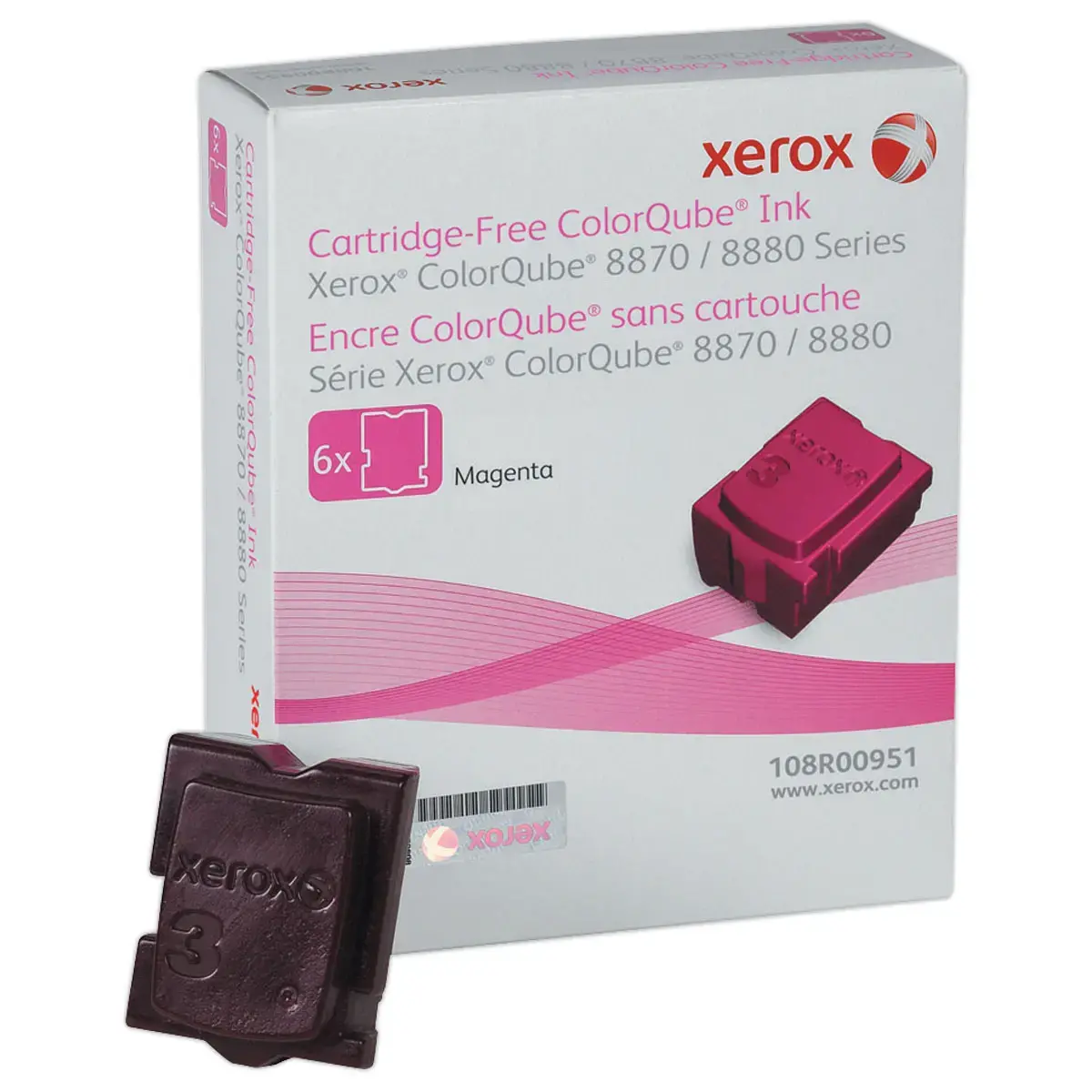 Set van 6 XEROX 108R00955 magenta wasblokjes