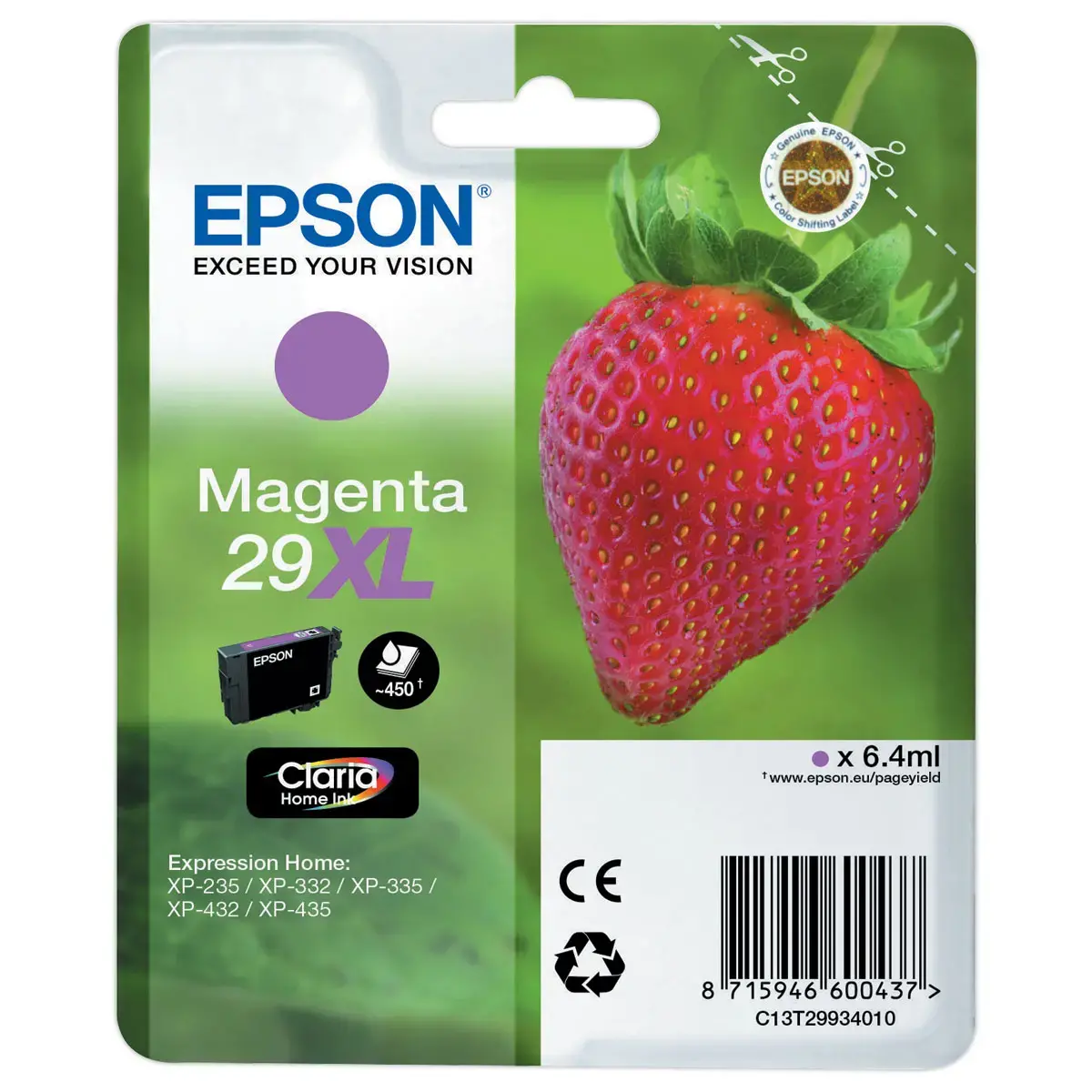 Cartouche EPSON C13T299340 magenta