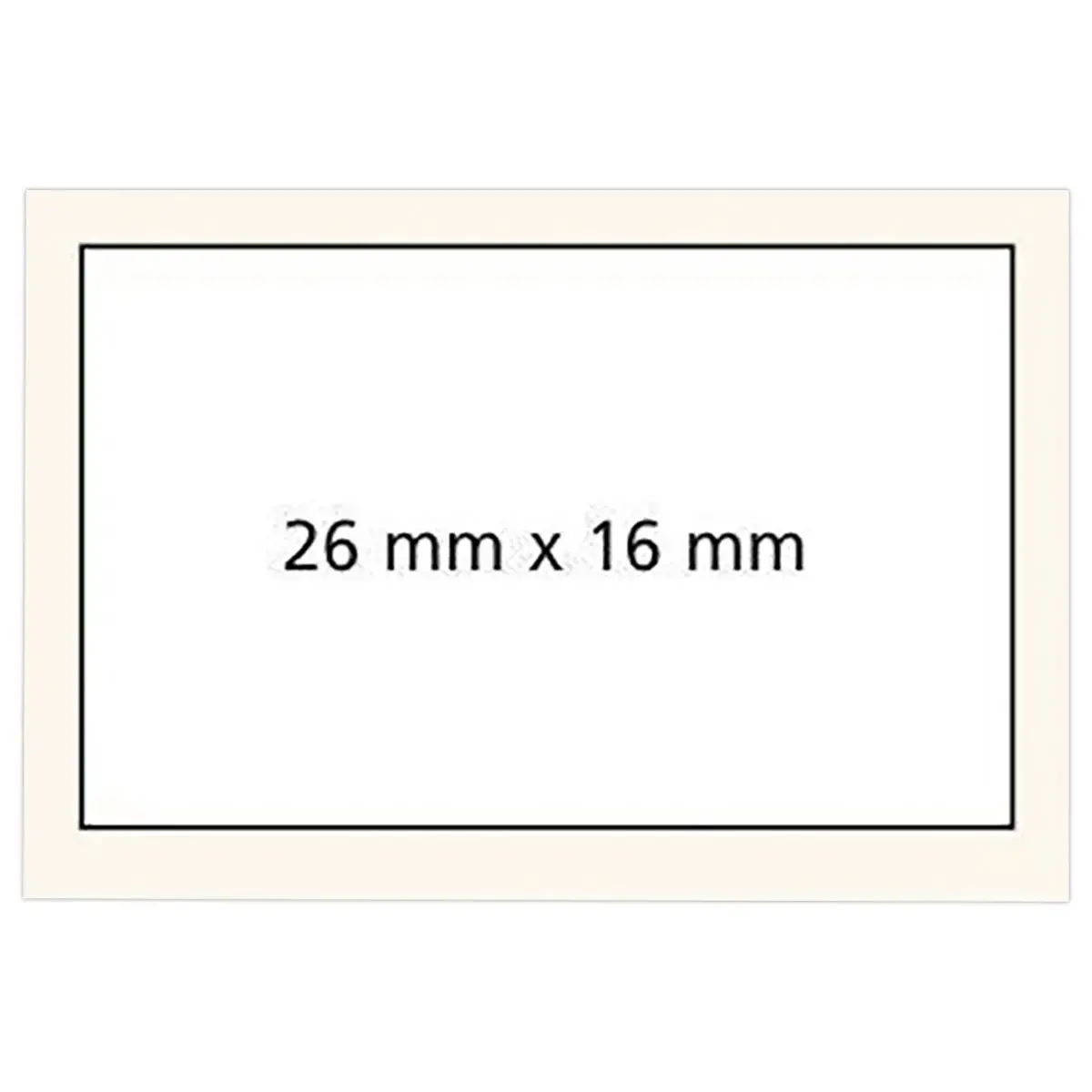 6 Gele Etiketten 26x16mm - 6 rollen - APLI