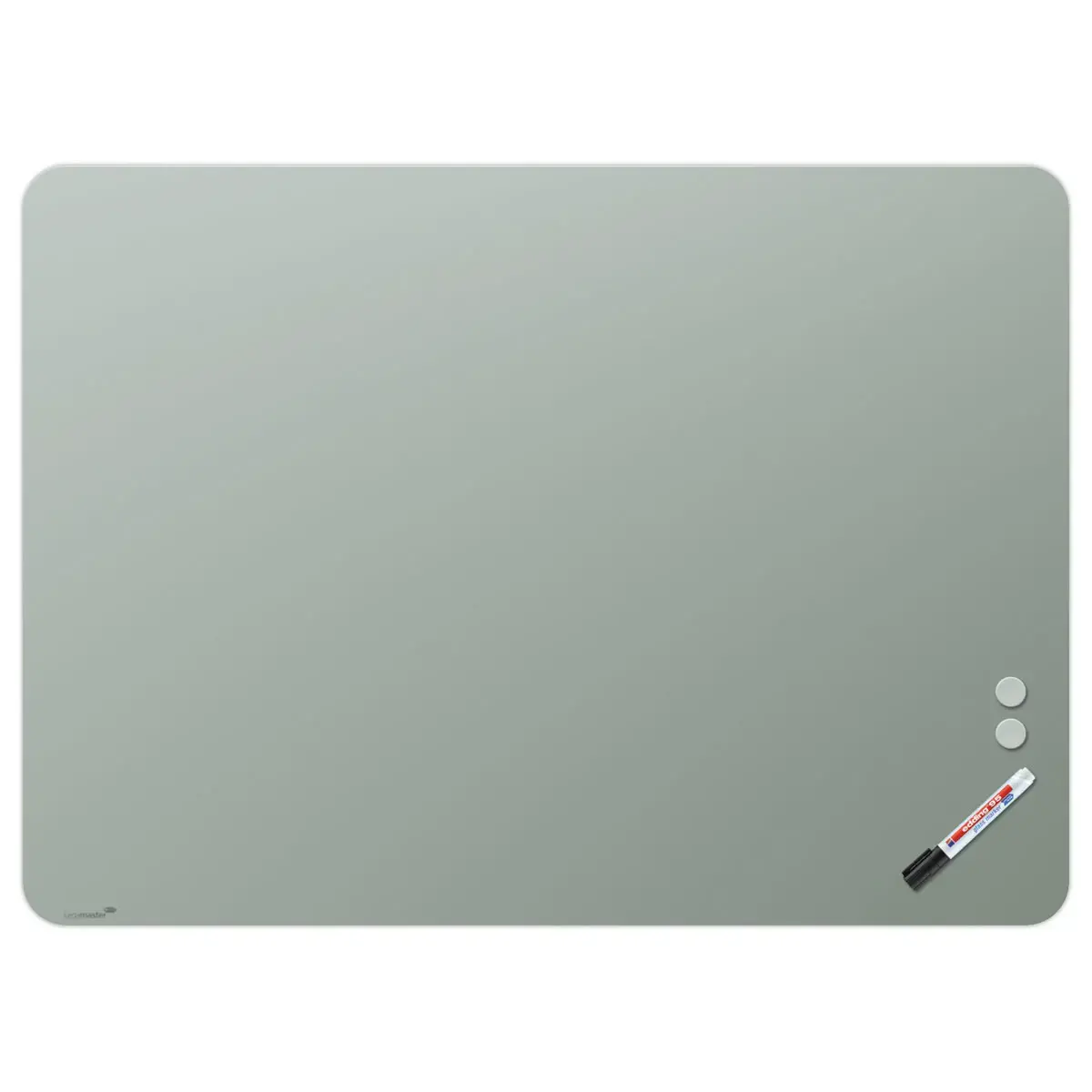 Mat glazen bord 90x120 + kit - groen - LEGAMASTER
