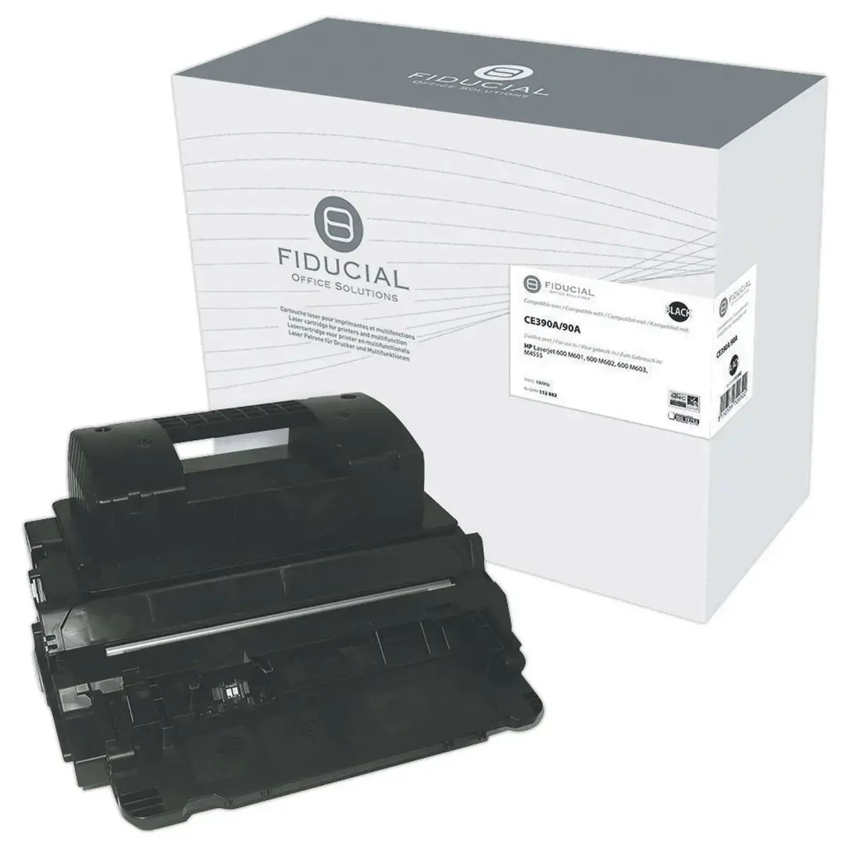 Lasercartridge FIDUCIAL equiv. HP 90A Zwart CE390A