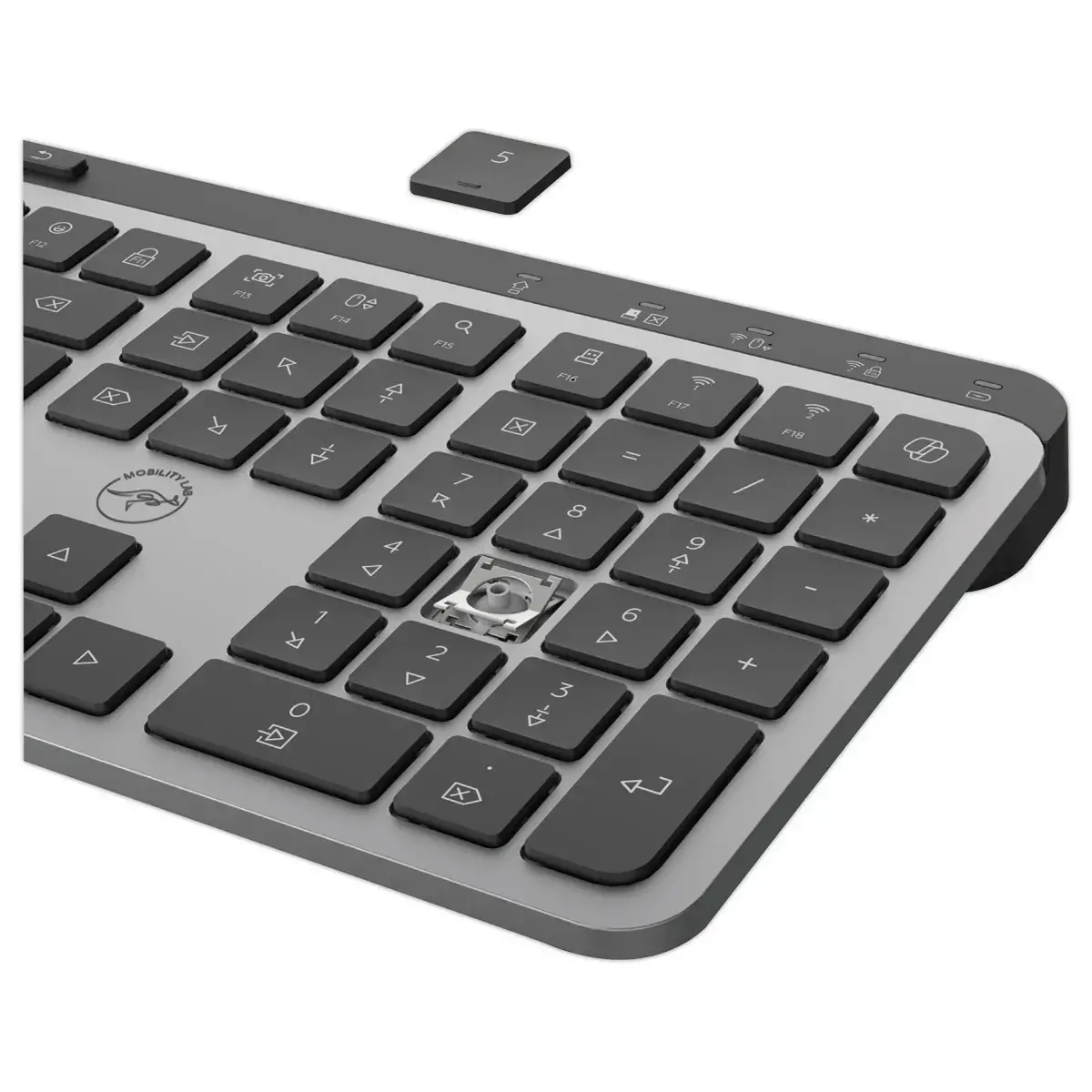 Draadloos Toetsenbord KP450W - Meervoudige verbinding - Oplaadbaar USB-C - MOBILITY LAB 