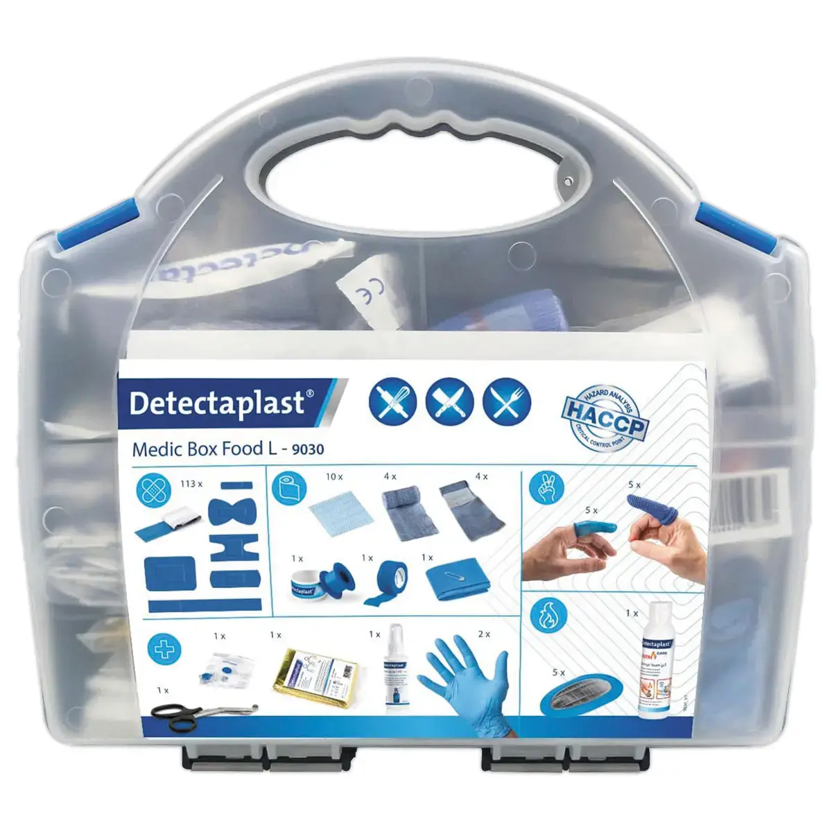 Multirisico EHBO-doos voor 10/20 personen - DETECTAPLAST