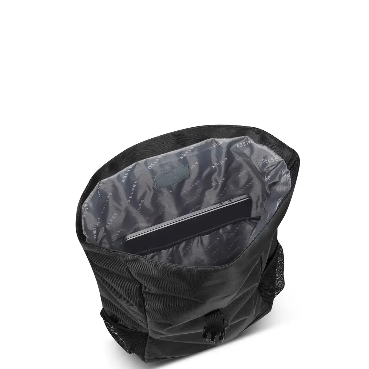 Citypkrolltop rugzak 22L - Zwart - DELSEY