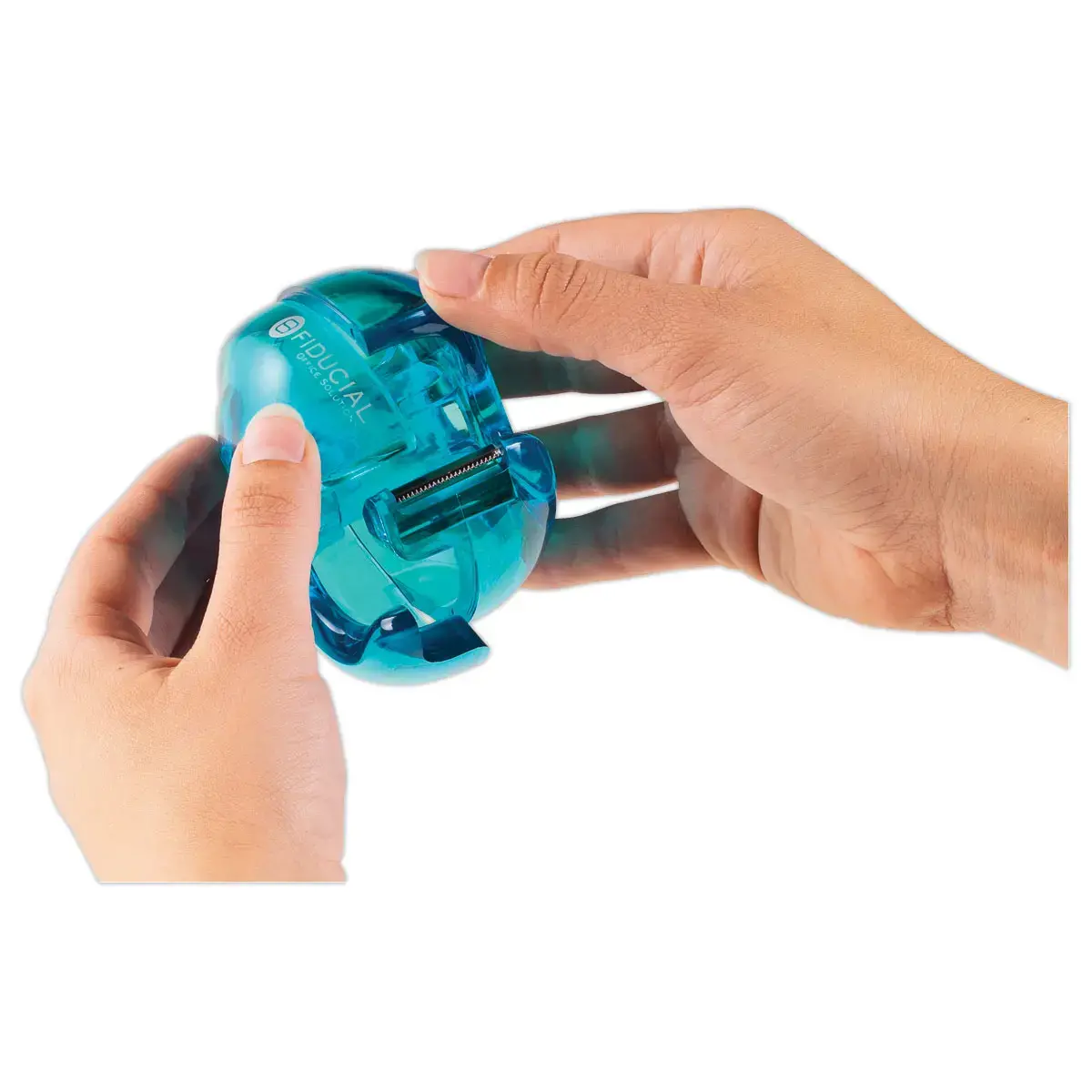 Blauwe dispenser voor plakband - 33m x 19 mm- FIDUCIAL 