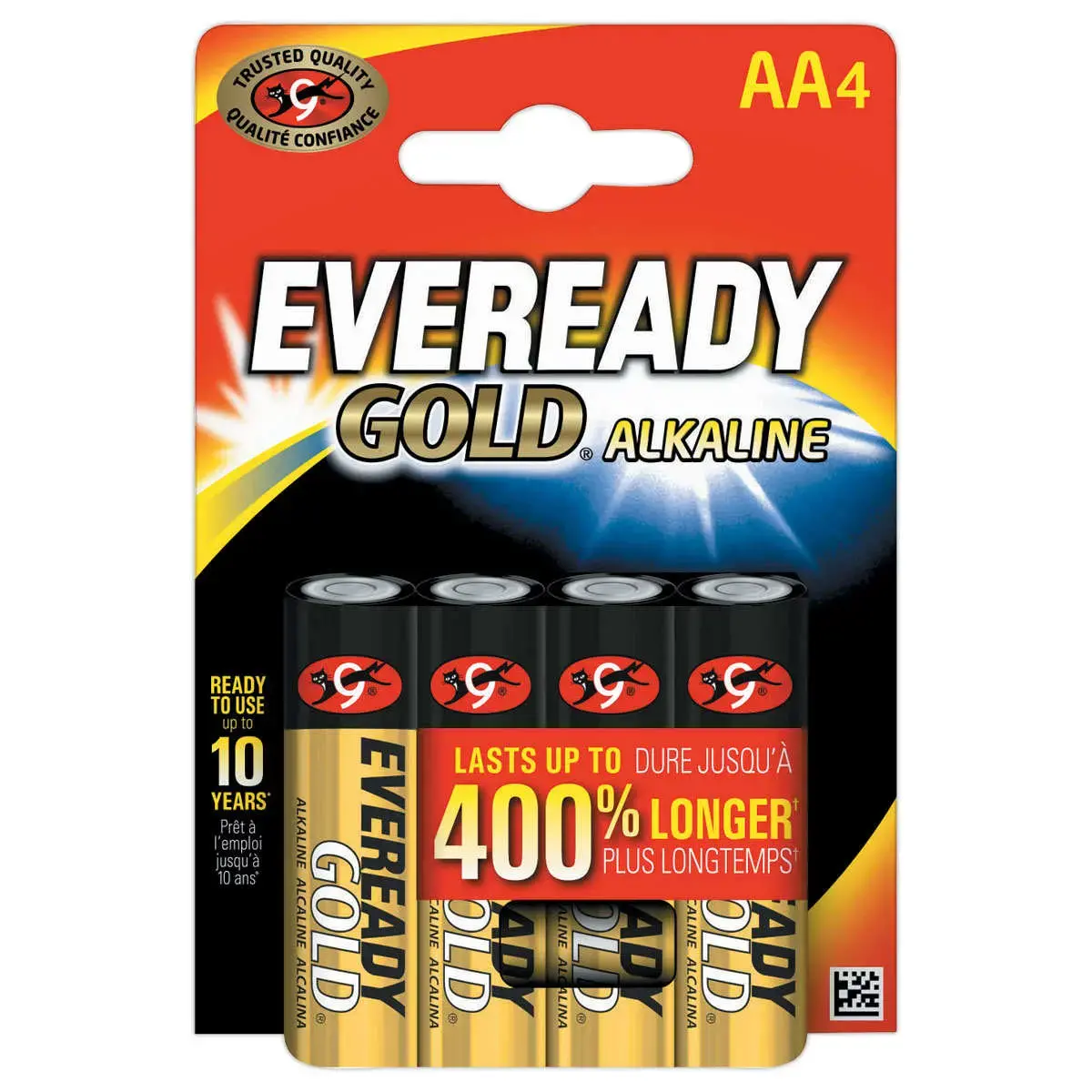 4 Alkaline batterijen ENERGIZER Eveready LR6(AA)