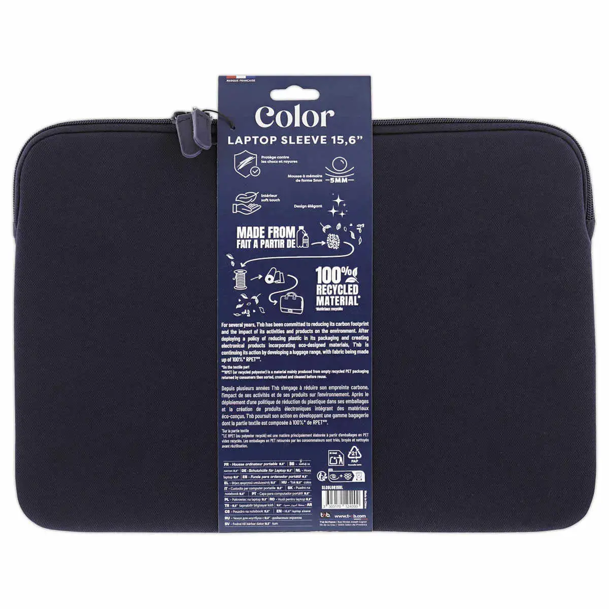 Laptophoes - 15,6" - Blauw - T'NB