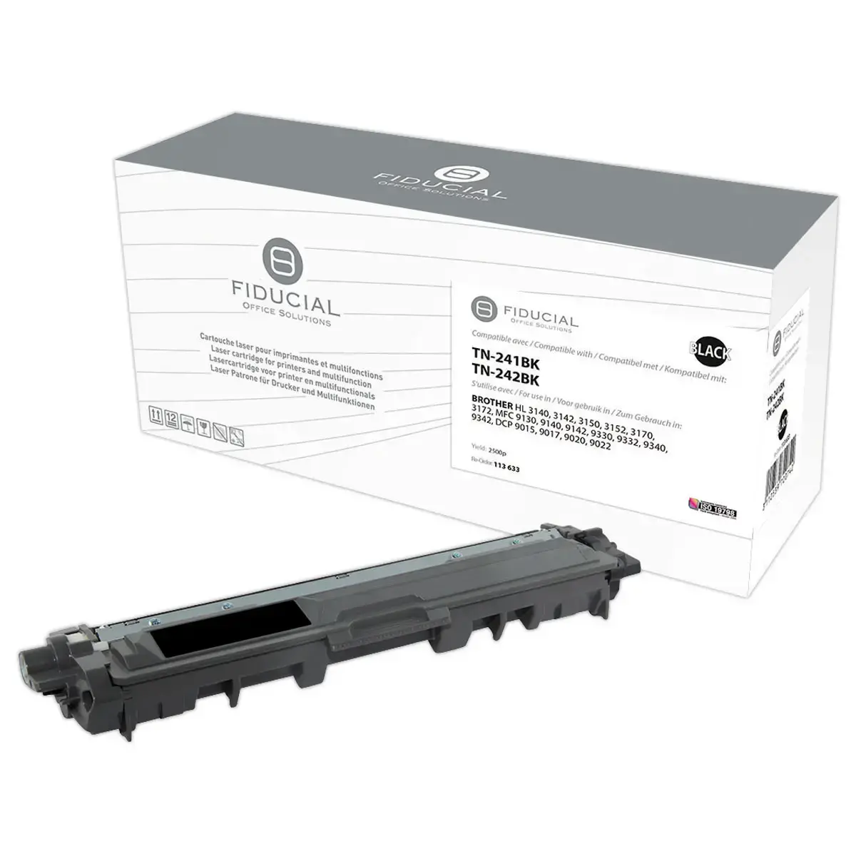 Toner FIDUCIAL equiv. BROTHER TN241BK zwart
