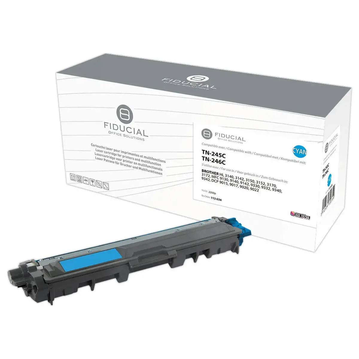 Toner FIDUCIAL equiv. BROTHER TN245C Cyaan