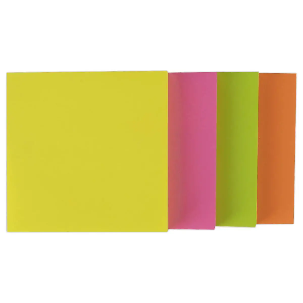 Blok kubus 400 vellen 75x75 mm felle assorti kleuren