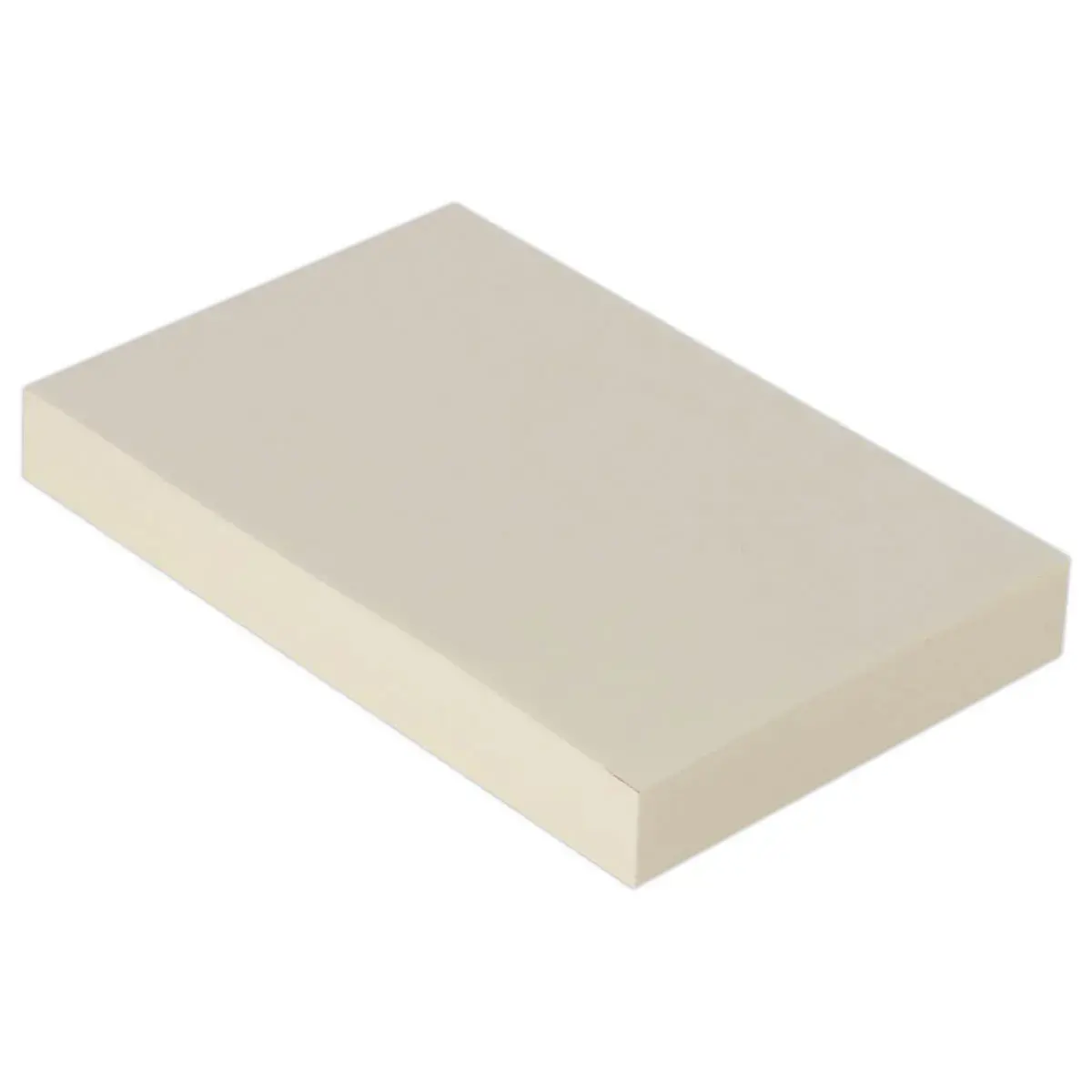 Zelfklevende notitieblok 50 x 75 mm 100 gele blaadjes 