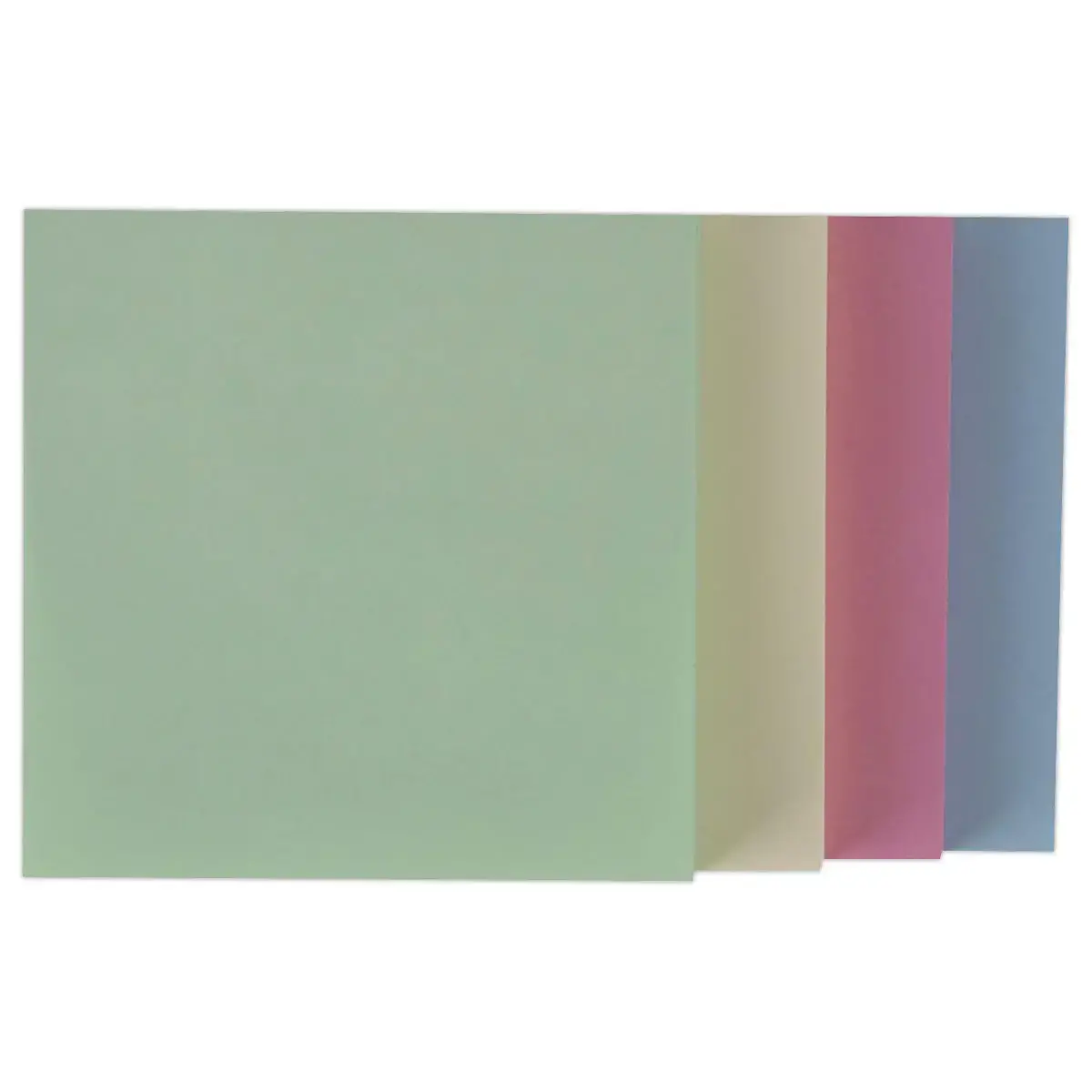Kubusblok 400 vellen 75x75 mm pastel assorti kleuren