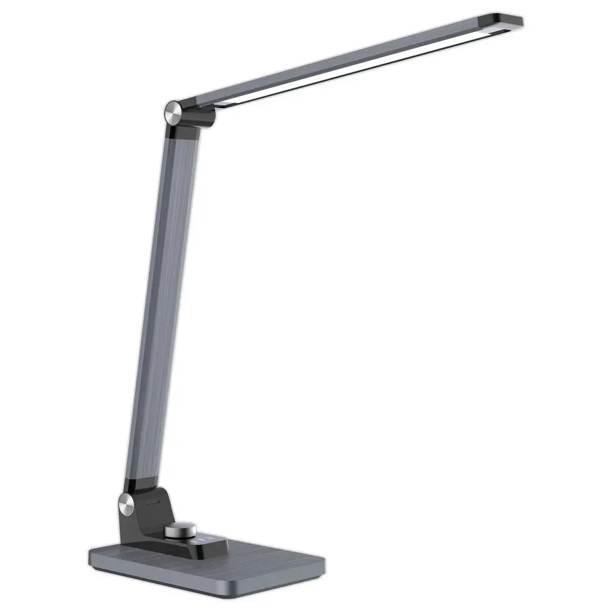 LED-bureaulamp JOA - metallic grijs