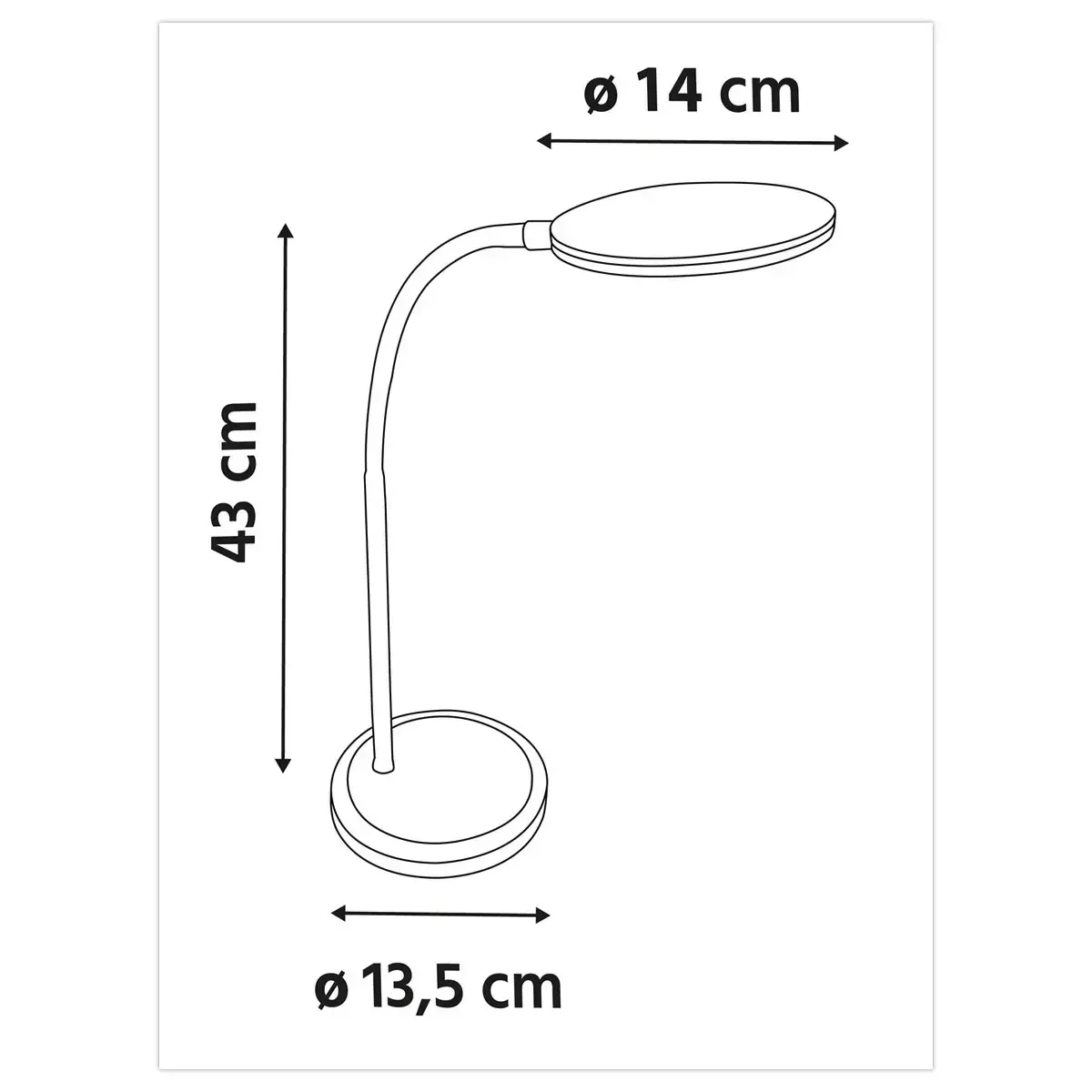 LED-lamp MOOV Zwart - We light